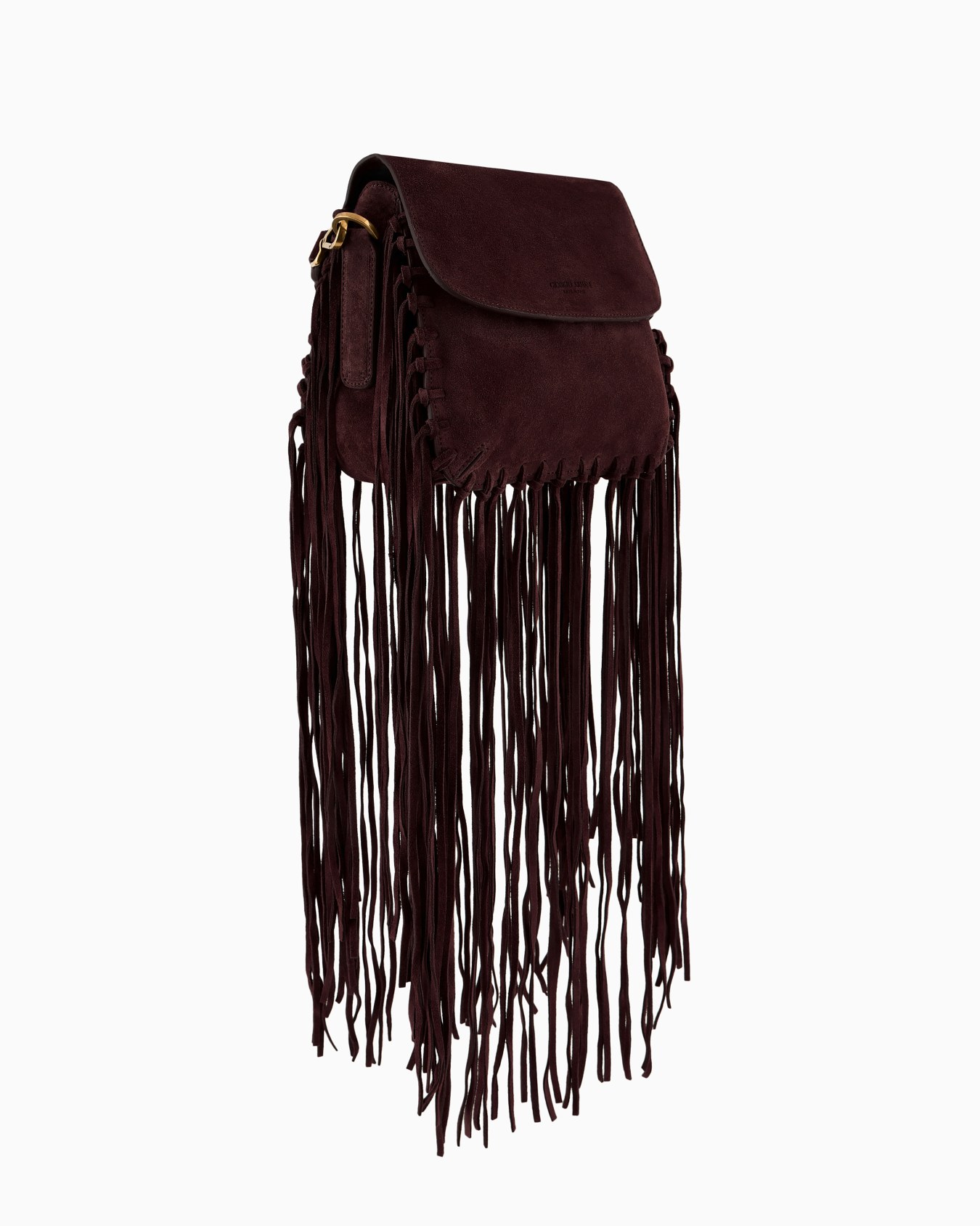 La Prima fringed suede bag Slide 1