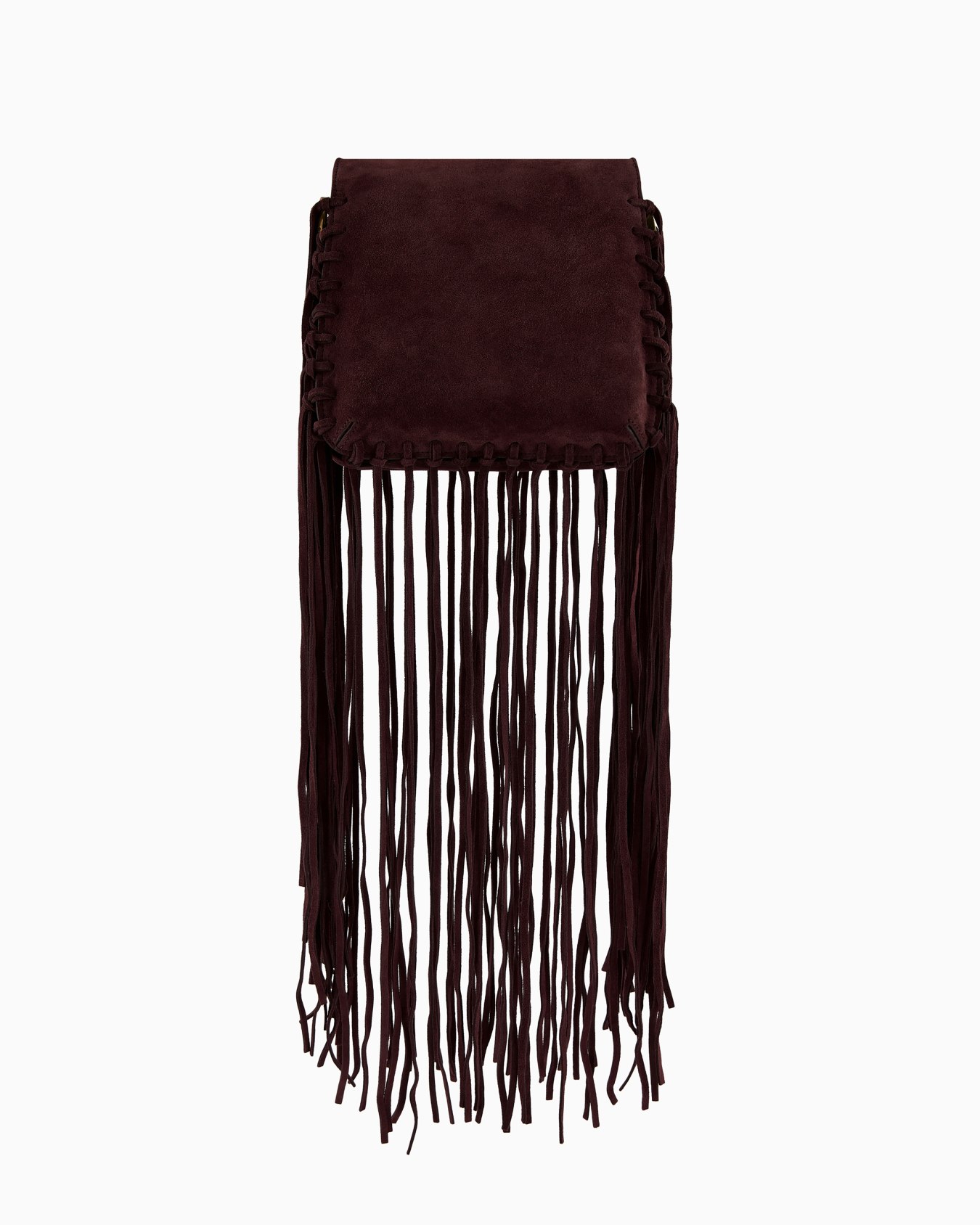 La Prima fringed suede bag Slide 3