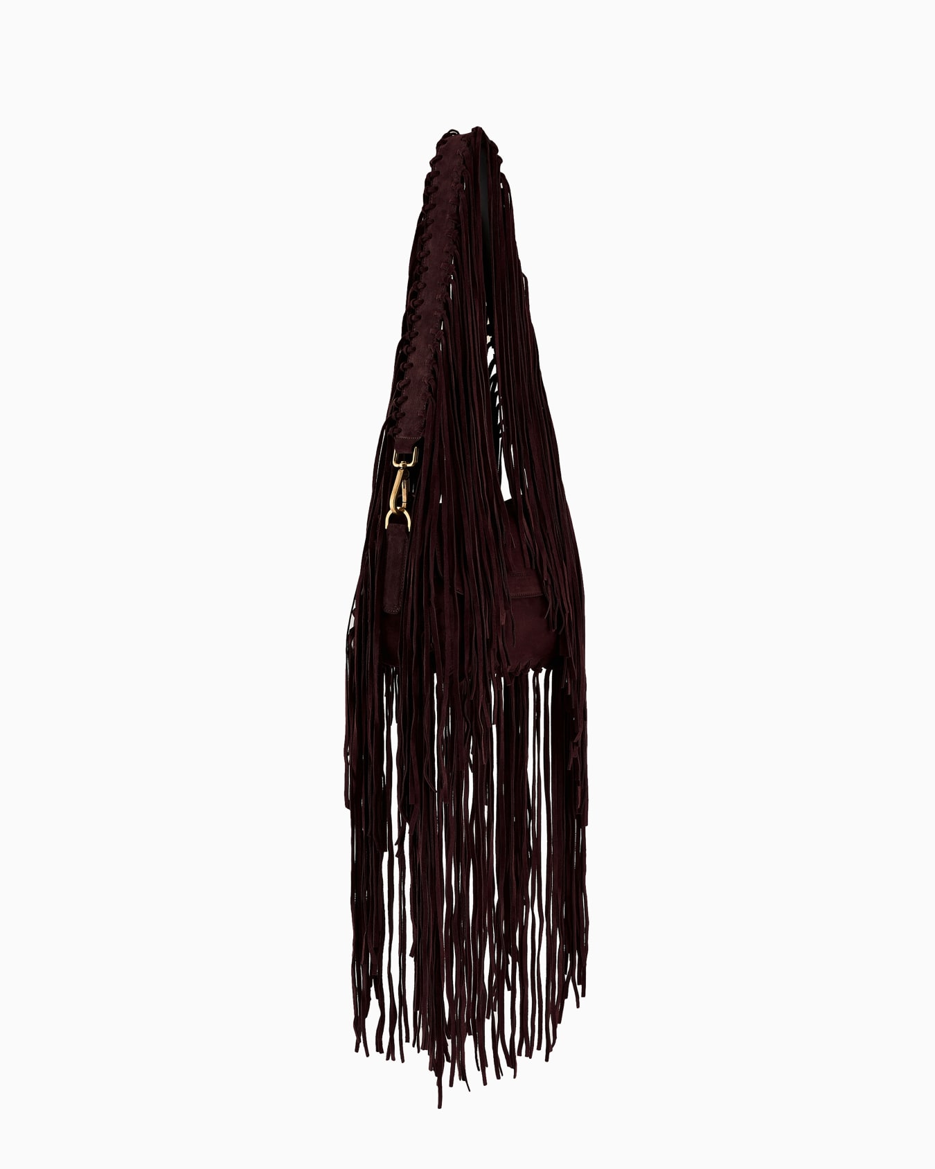 La Prima fringed suede bag Slide 2