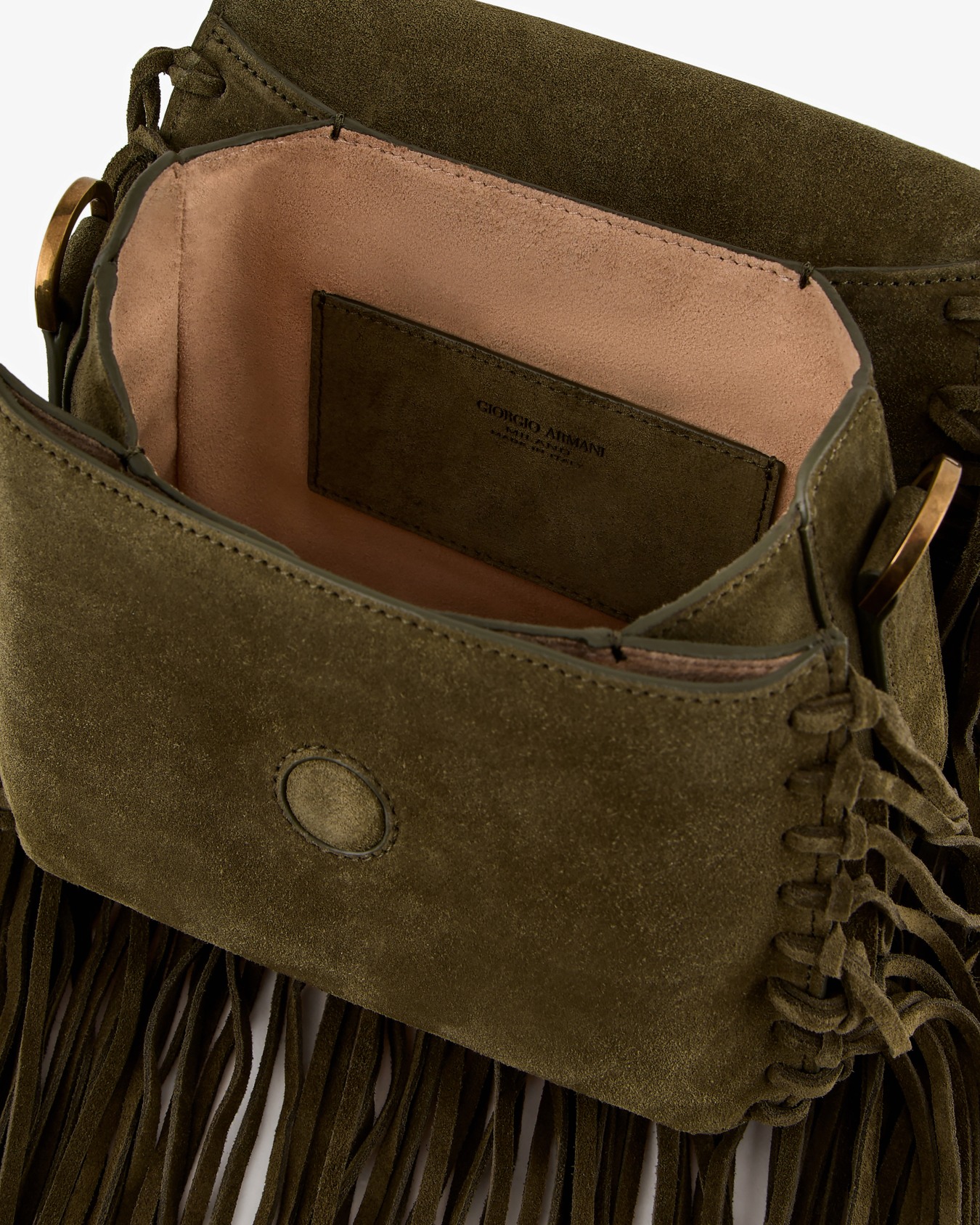 La Prima fringed suede bag Slide 4