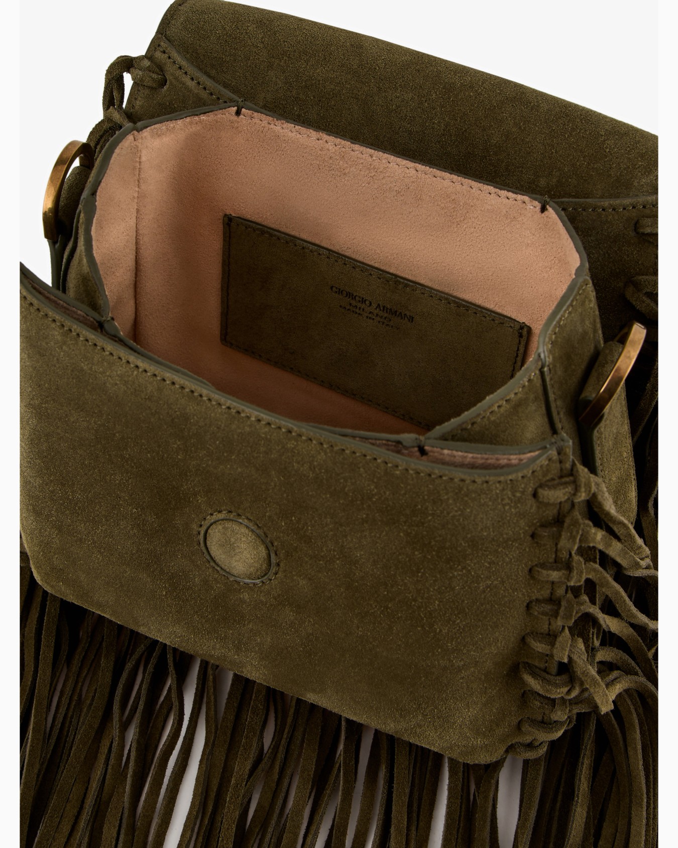 La Prima fringed suede bag Slide 4