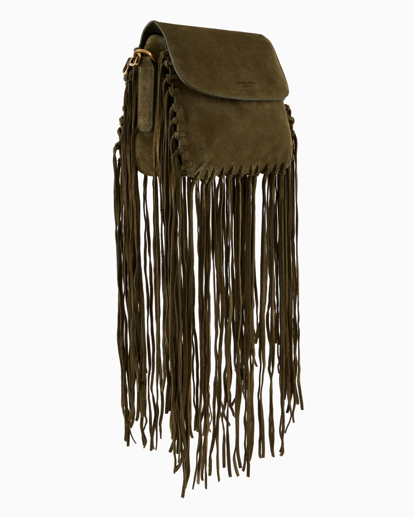 La Prima fringed suede bag Slide 1