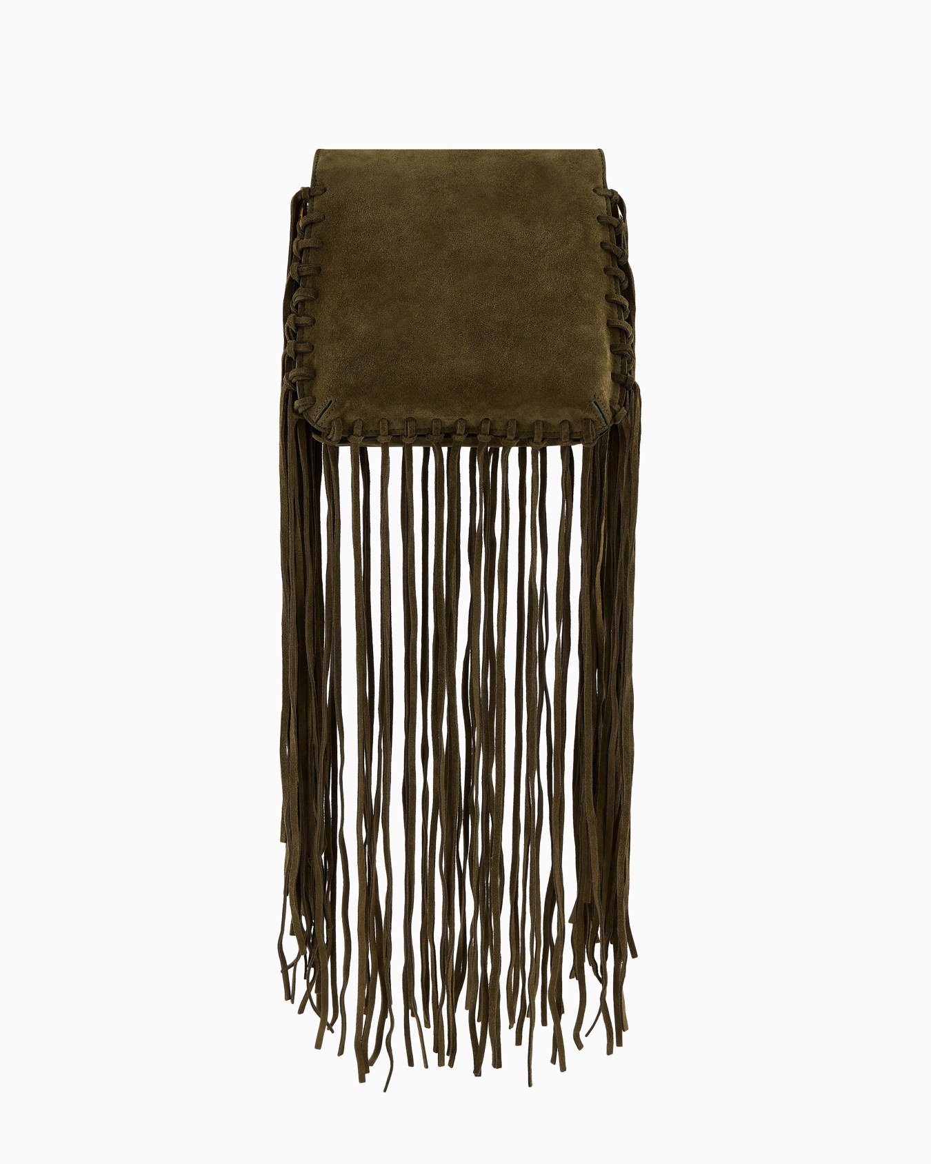 La Prima fringed suede bag Slide 3