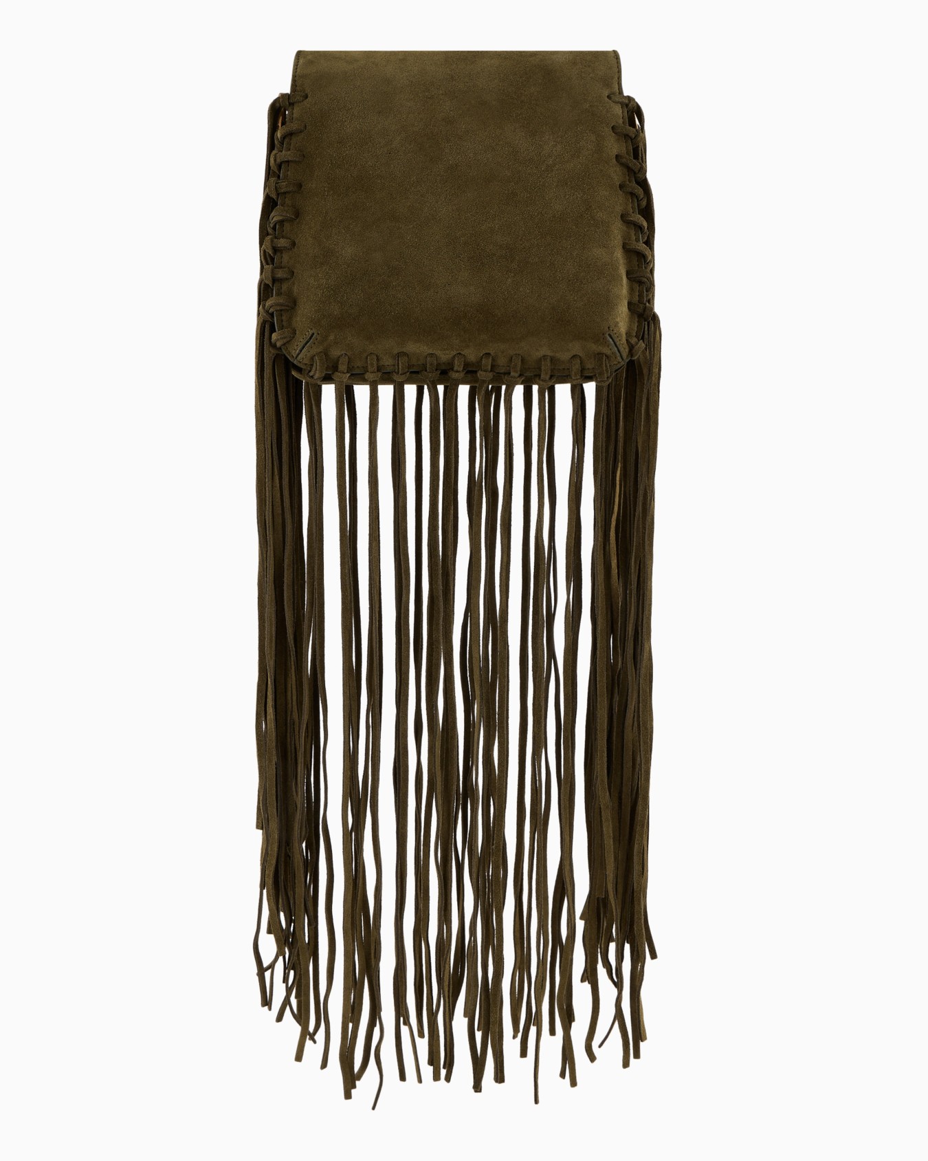 La Prima fringed suede bag Slide 3