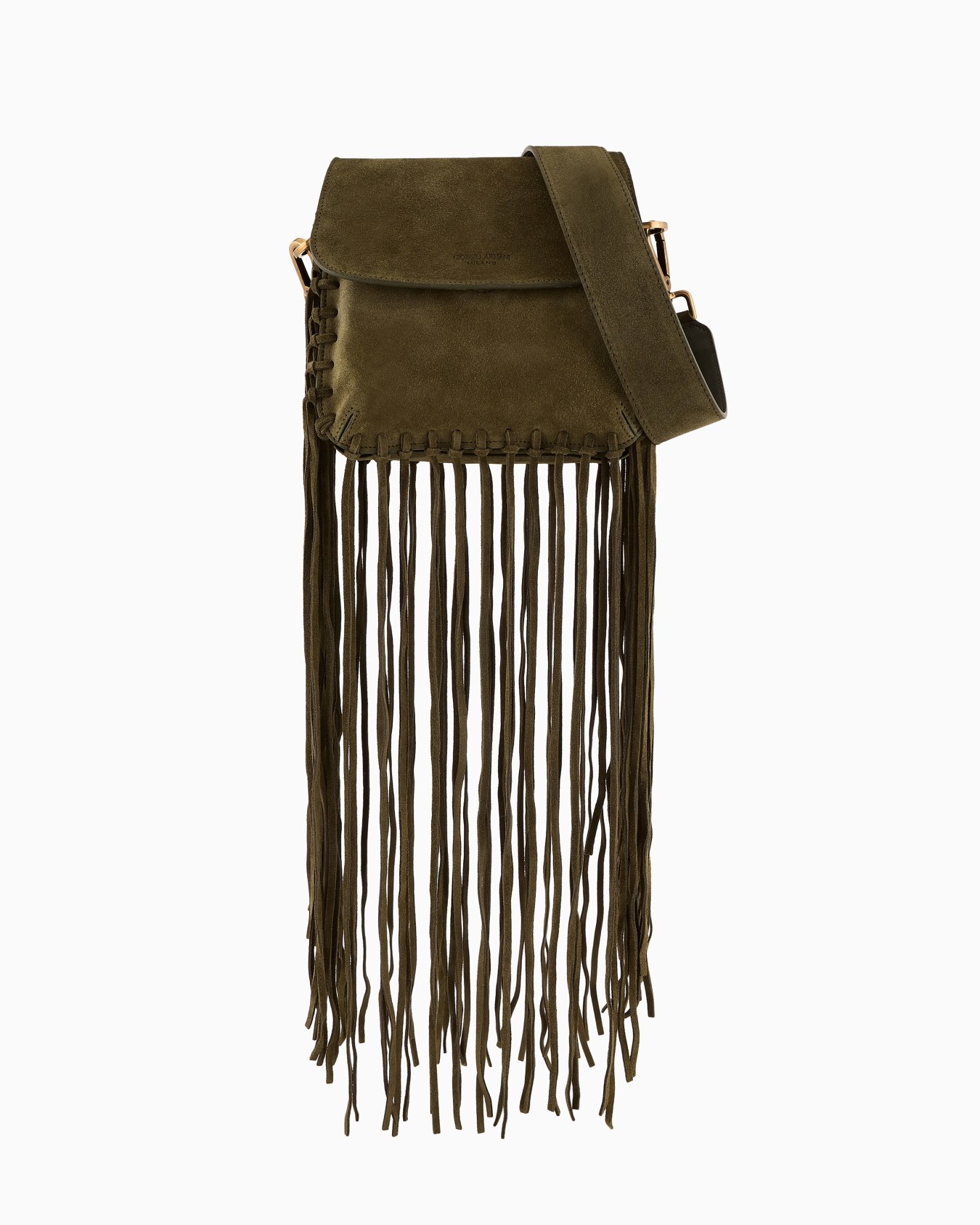 La Prima fringed suede bag Slide 0