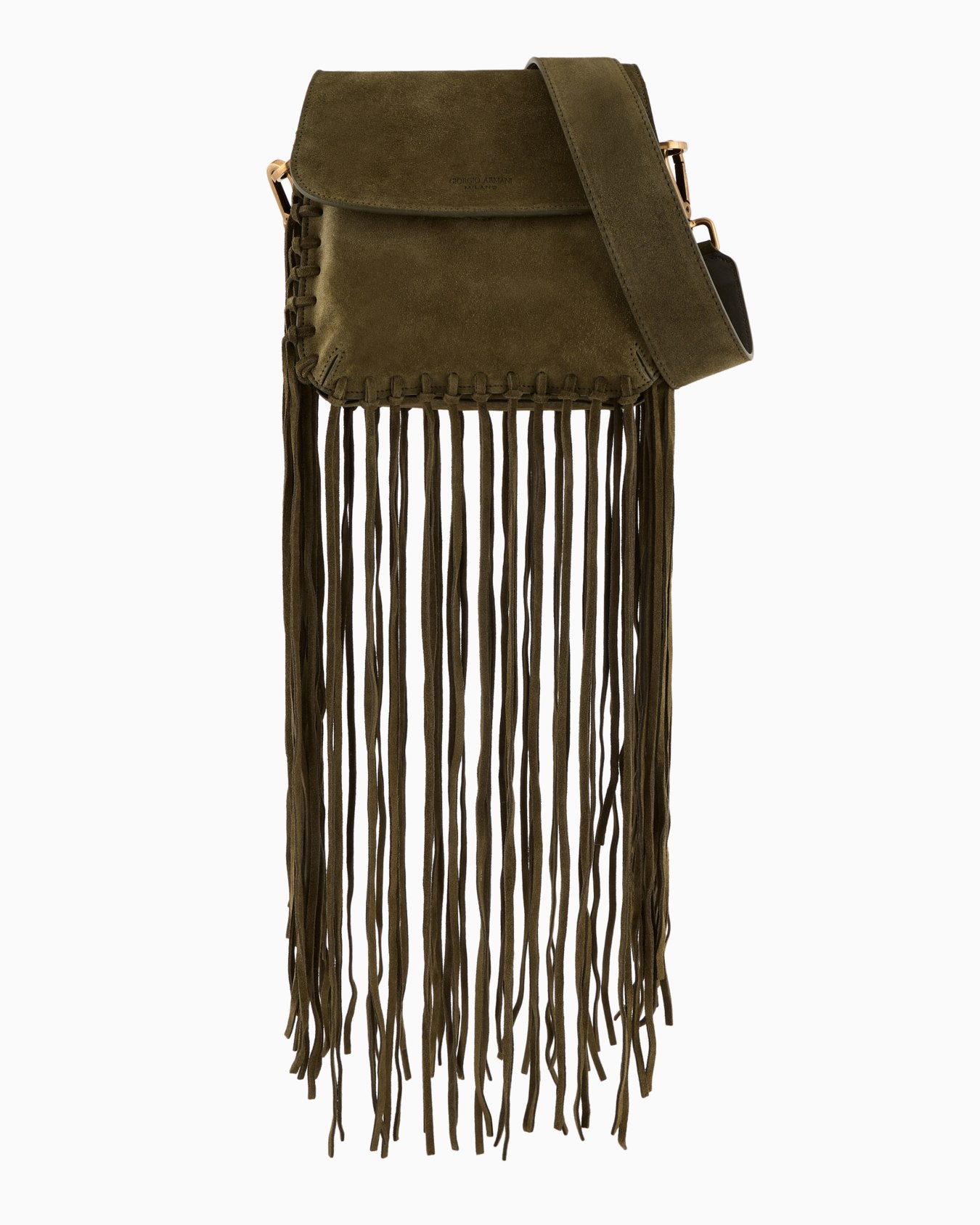 La Prima fringed suede bag Slide 0