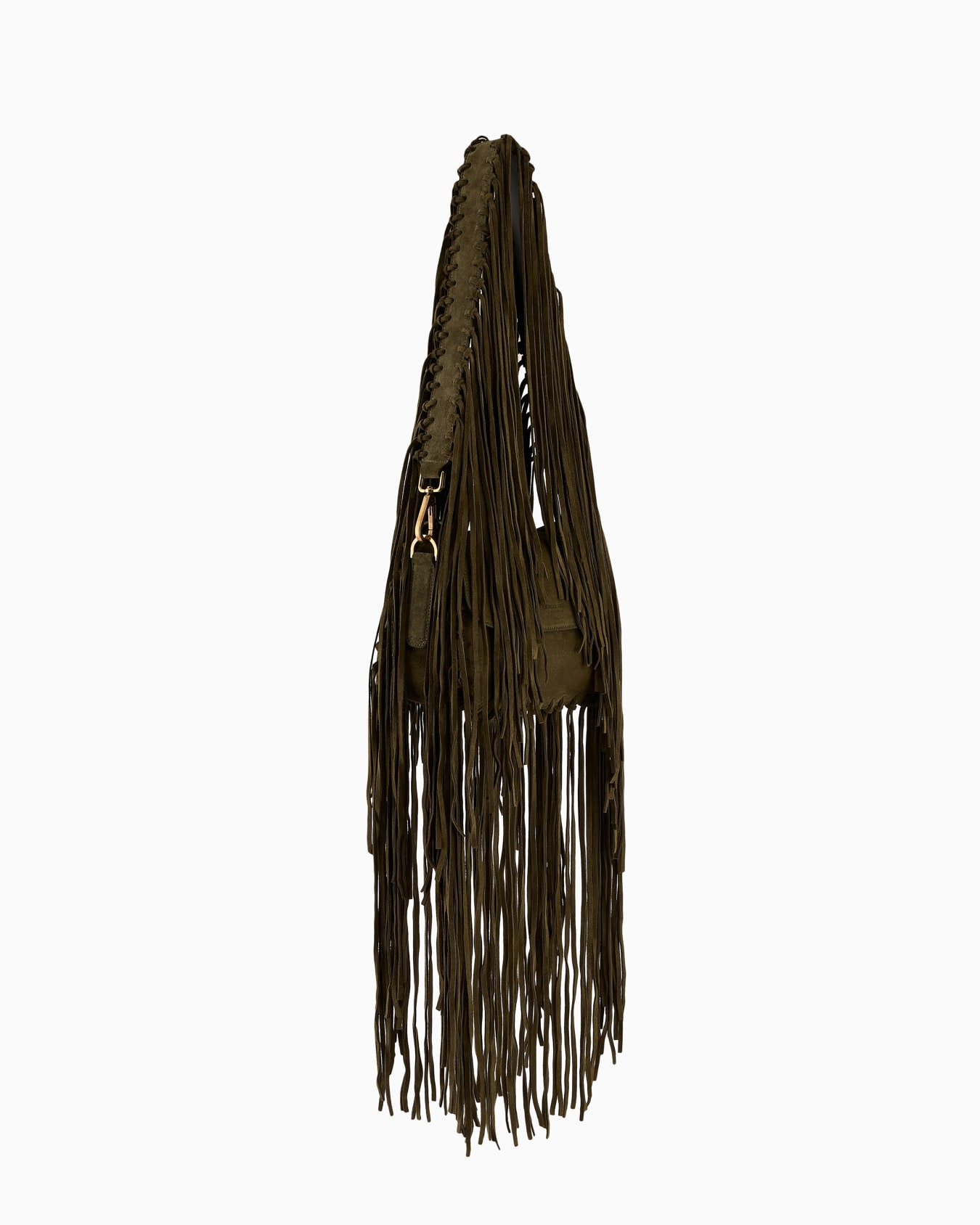 La Prima fringed suede bag Slide 2