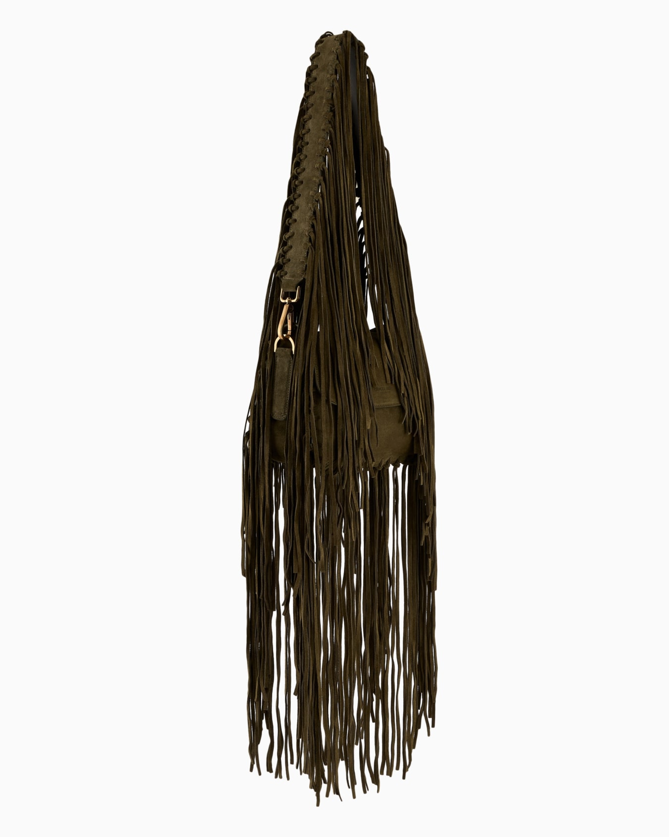 La Prima fringed suede bag Slide 2