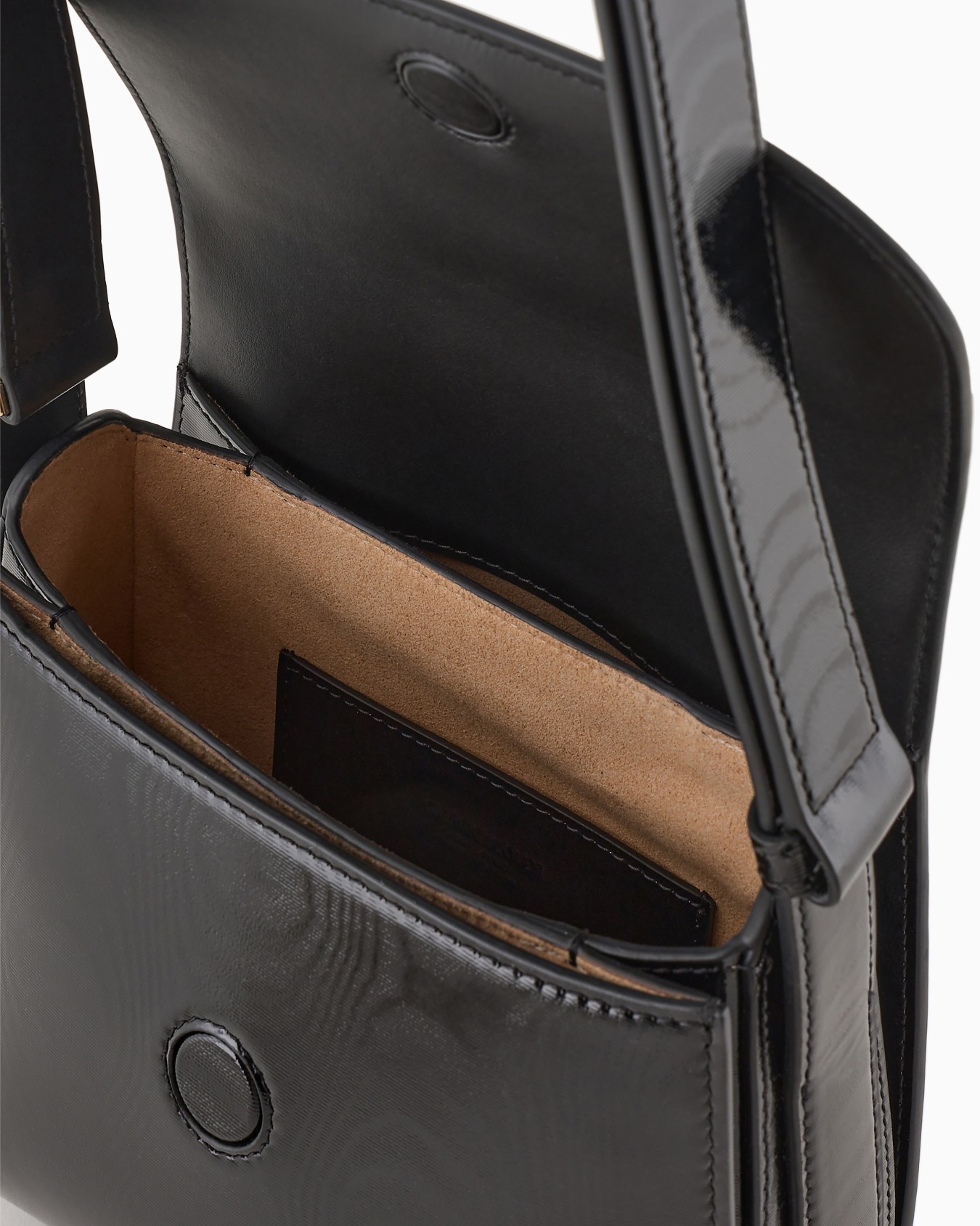 Borsa la Prima in vernice effetto moiré Slide 3