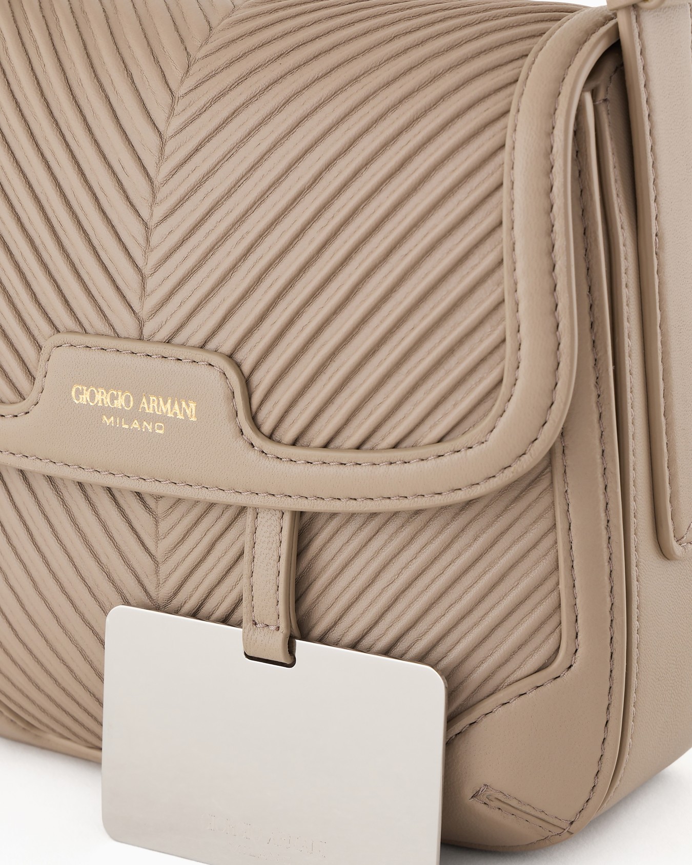 Pleated nappa-leather la Prima bag Slide 5