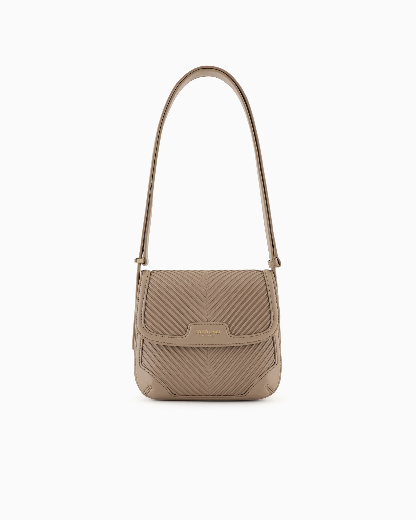 Pleated nappa-leather la Prima bag Slide 0
