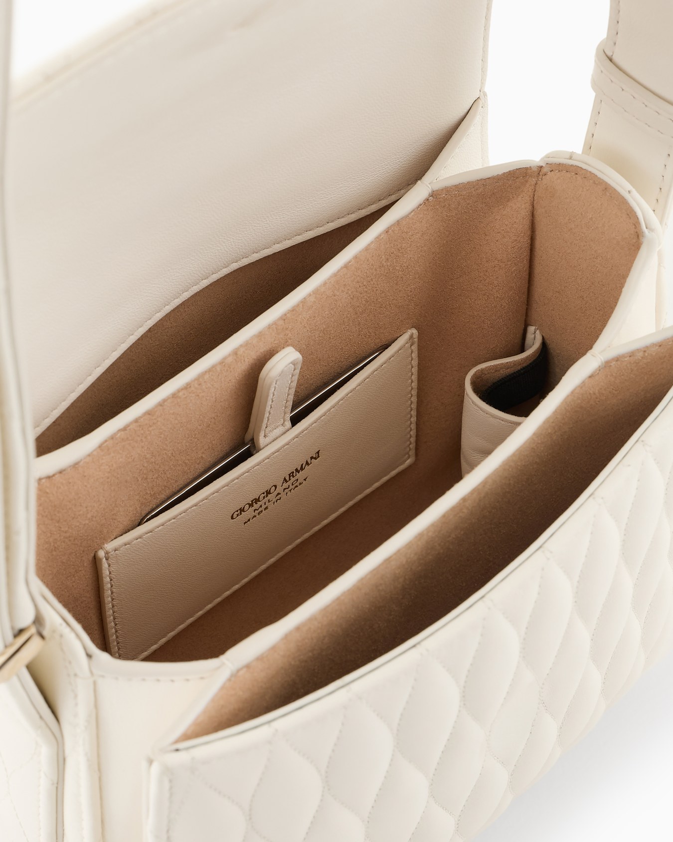 La Prima quilted nappa leather bag with a wave motif Slide 3
