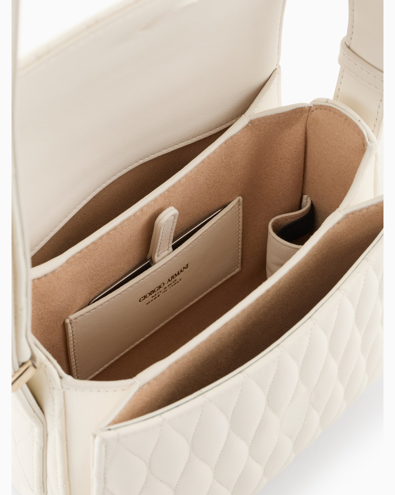 La Prima quilted nappa leather bag with a wave motif Slide 3