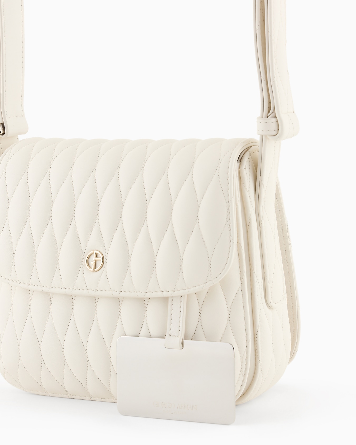 La Prima quilted nappa leather bag with a wave motif Slide 4