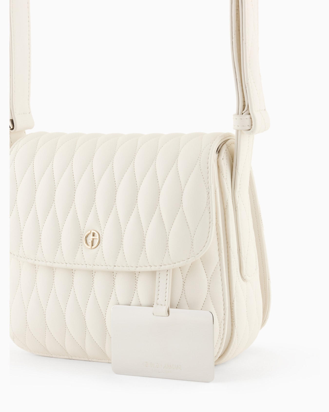 La Prima quilted nappa leather bag with a wave motif Slide 4