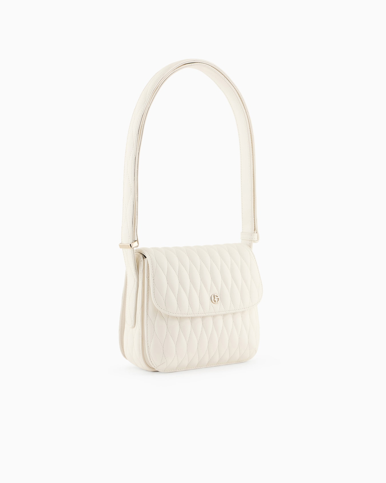 La Prima quilted nappa leather bag with a wave motif Slide 1