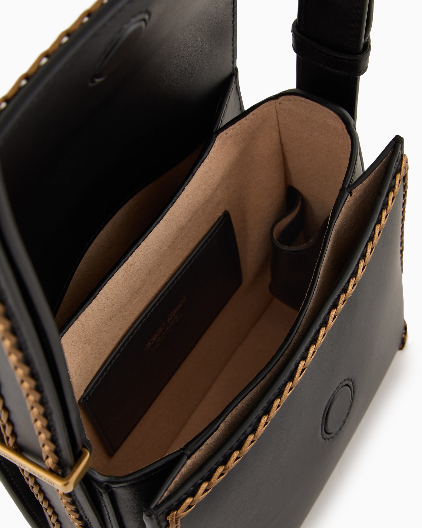 La Prima leather bag with threading Slide 3