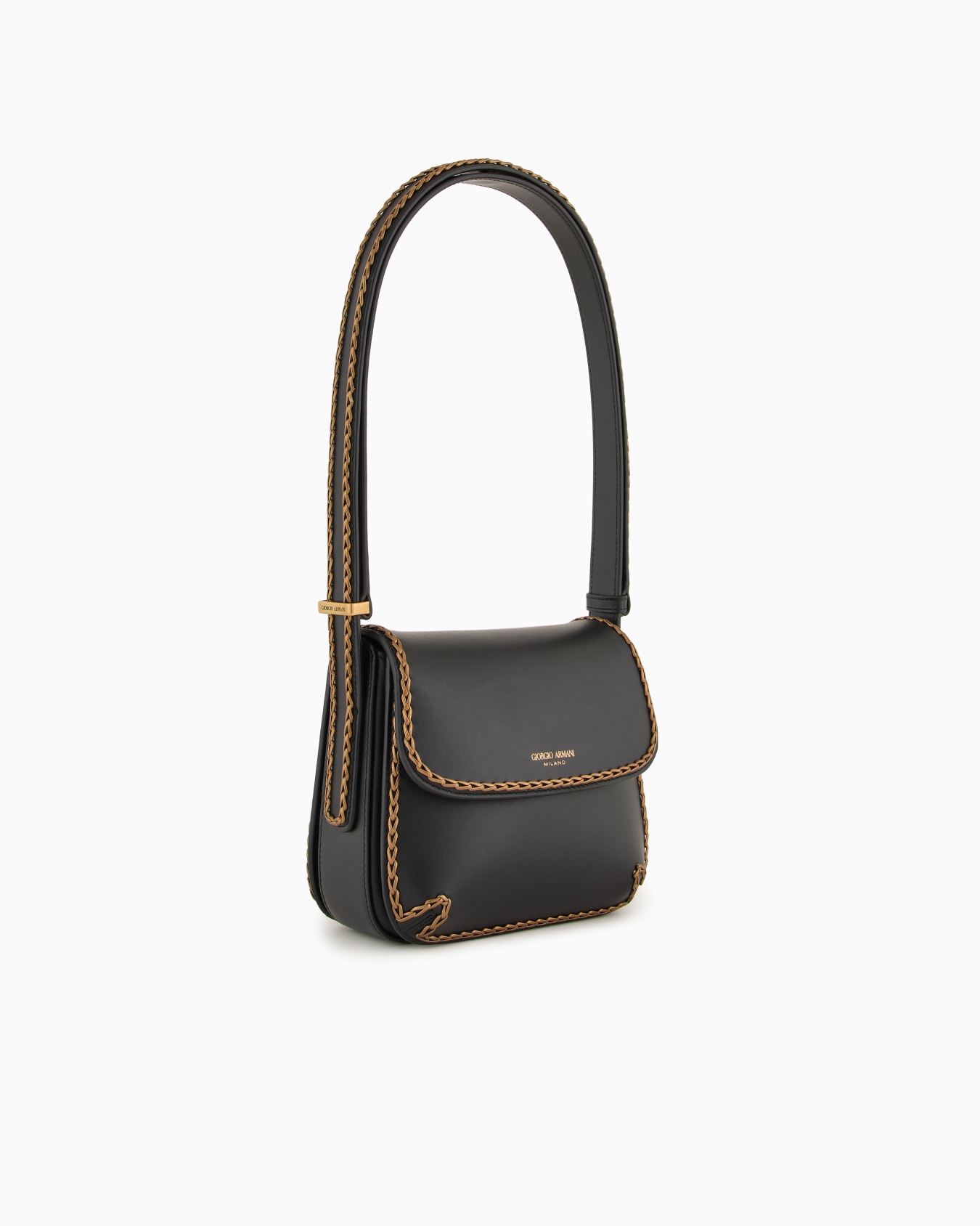 La Prima leather bag with threading Slide 1