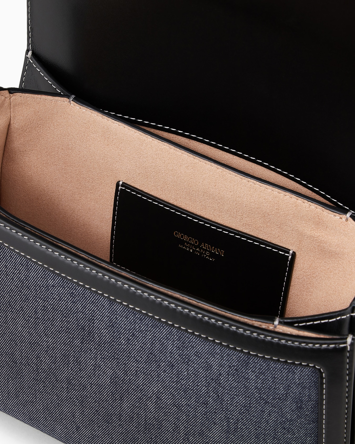 la Prima in denim and leather Slide 3
