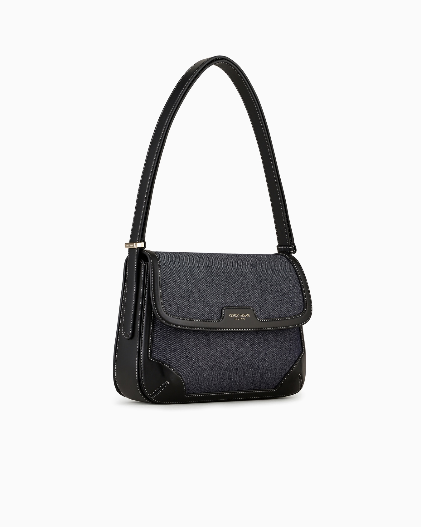 la Prima in denim and leather Slide 1