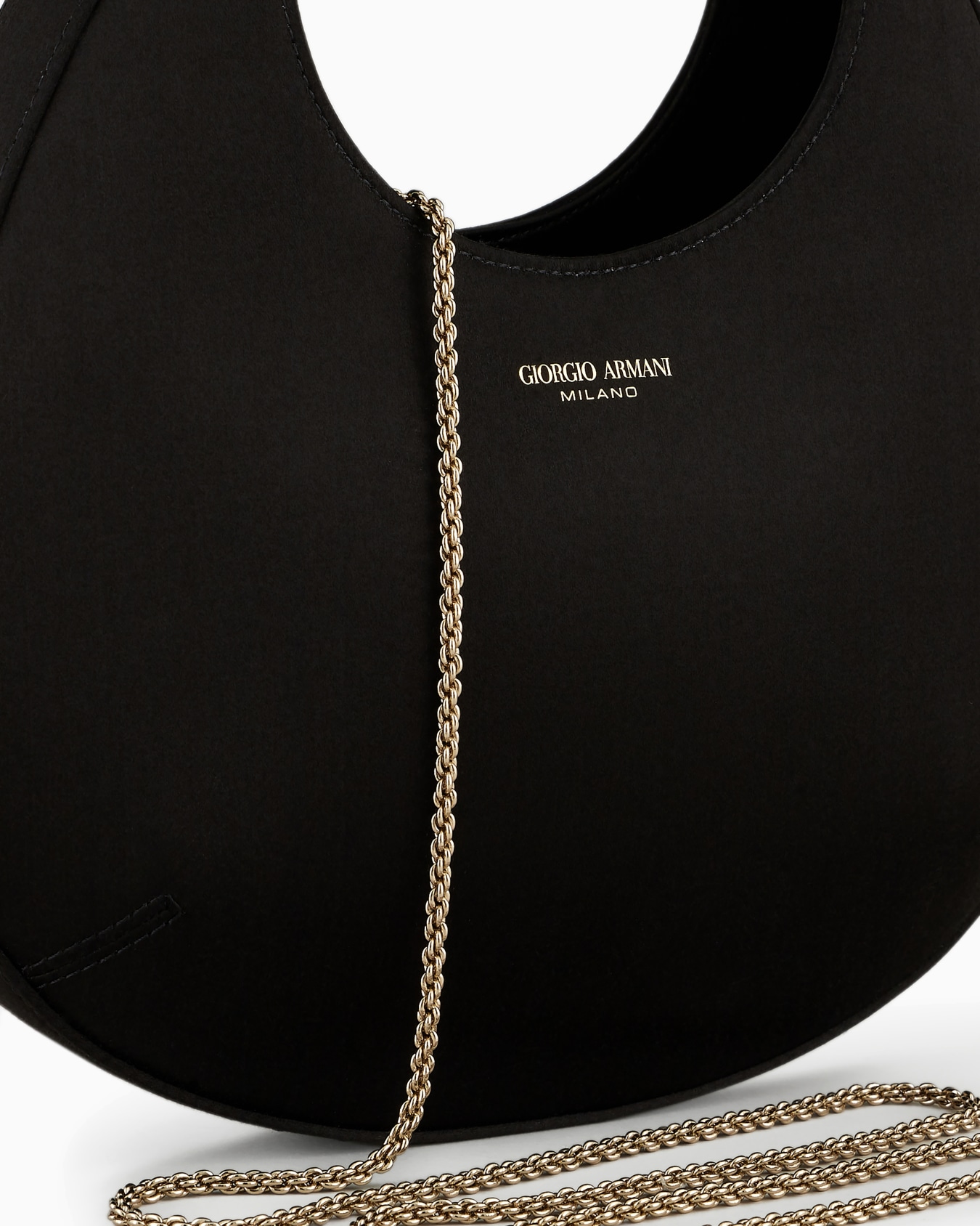 Mini sac hobo la Prima en satin Diapositive 4