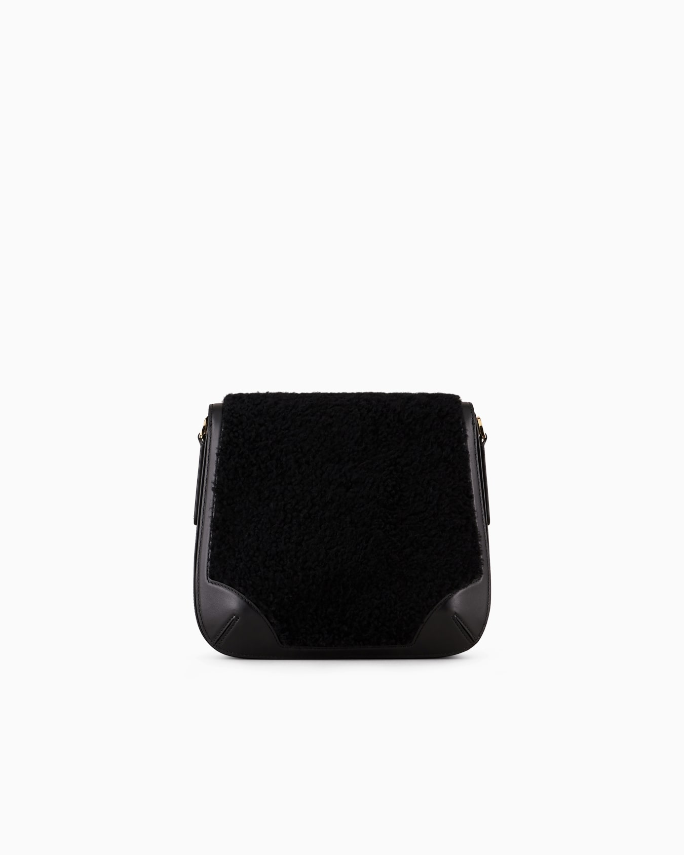 la Prima grande in shearling e pelle Giorgio Armani Neve Slide 2