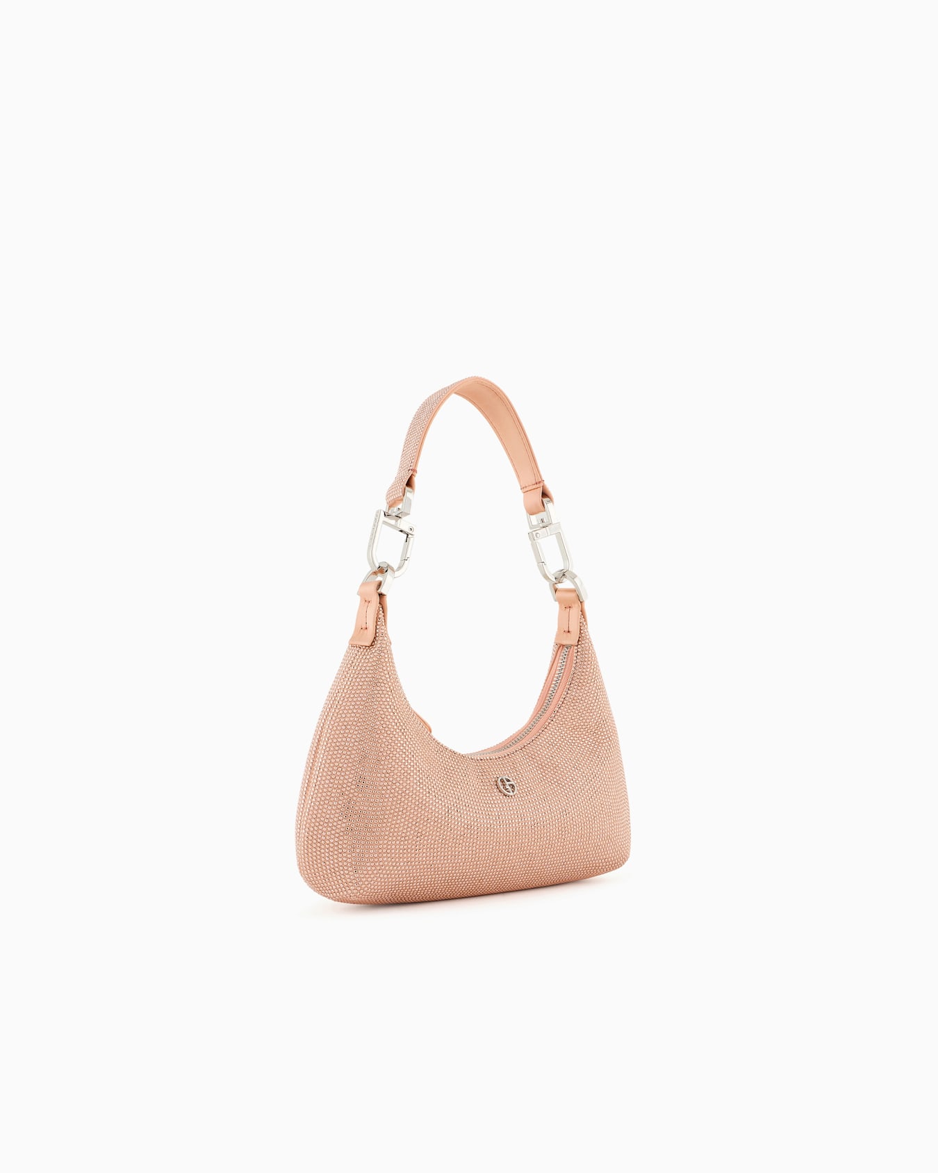 La Prima satin and rhinestone mini hobo bag Slide 1
