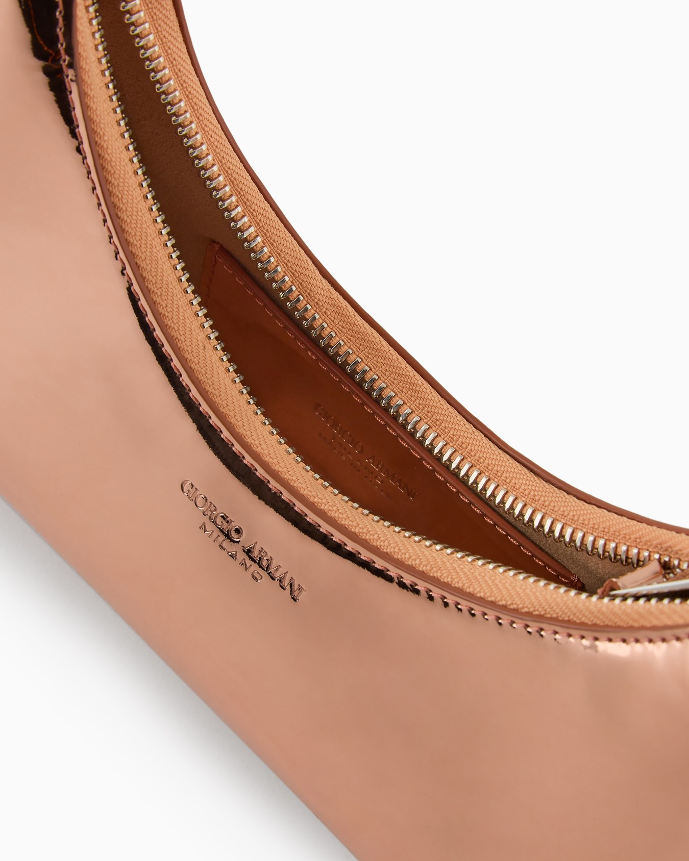 Lamé-leather la Prima mini hobo bag Slide 3
