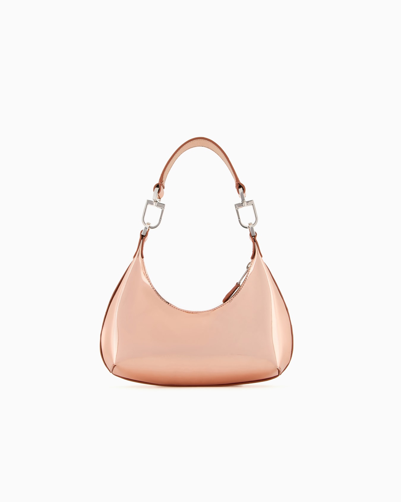 Lamé-leather la Prima mini hobo bag Slide 2