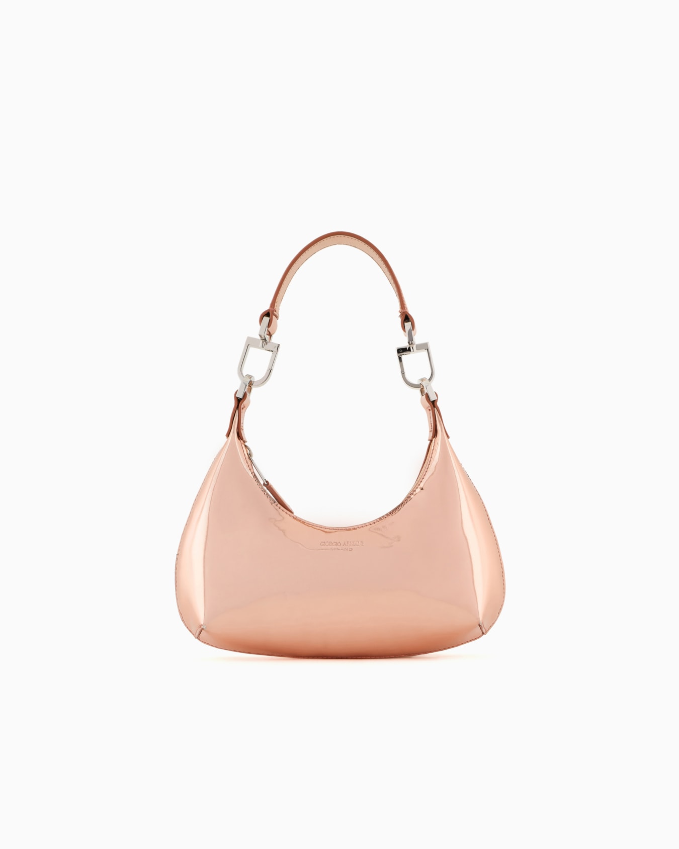 Lamé-leather la Prima mini hobo bag Slide 0