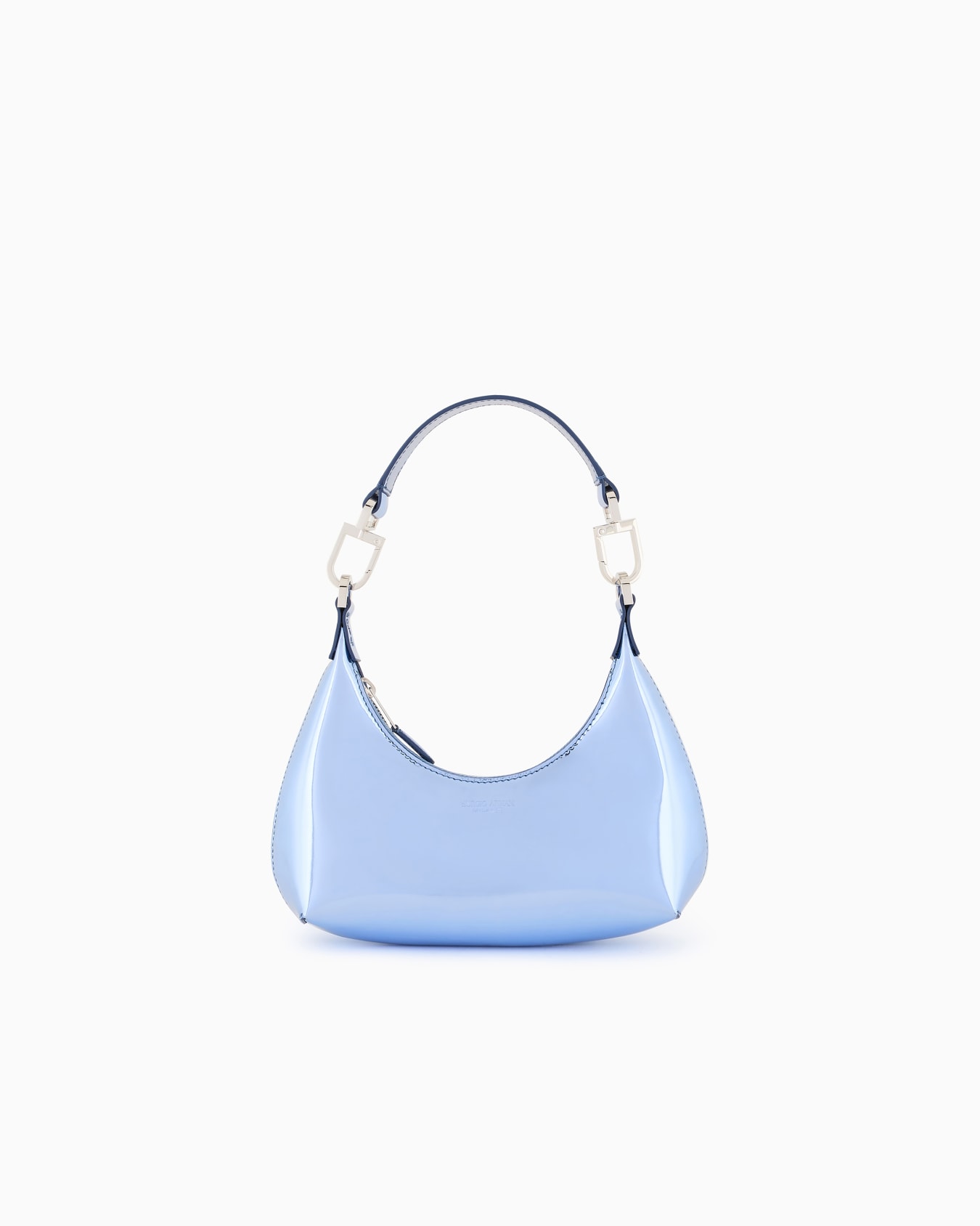 la Prima Hobo mini in pelle laminata Slide 0