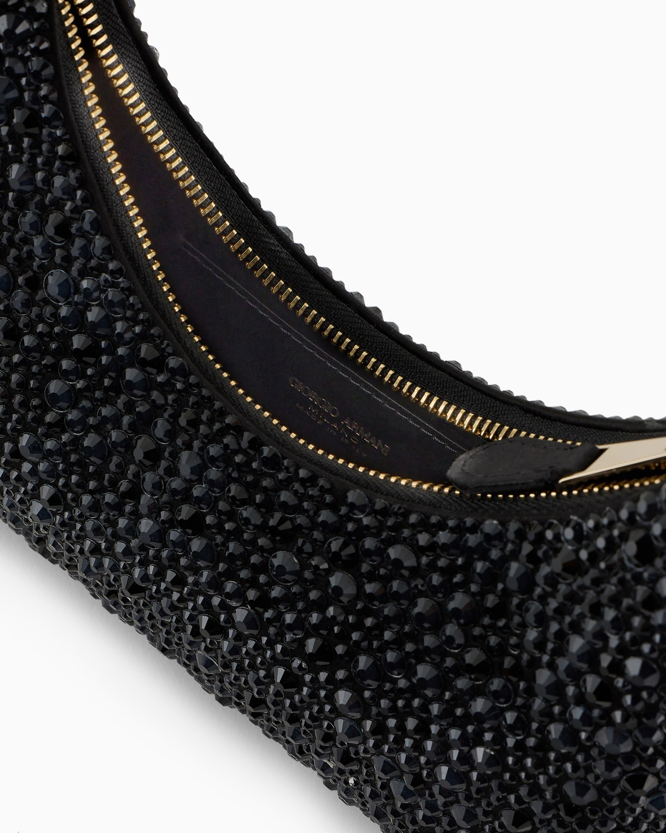 La Prima satin and rhinestone mini hobo bag Slide 3