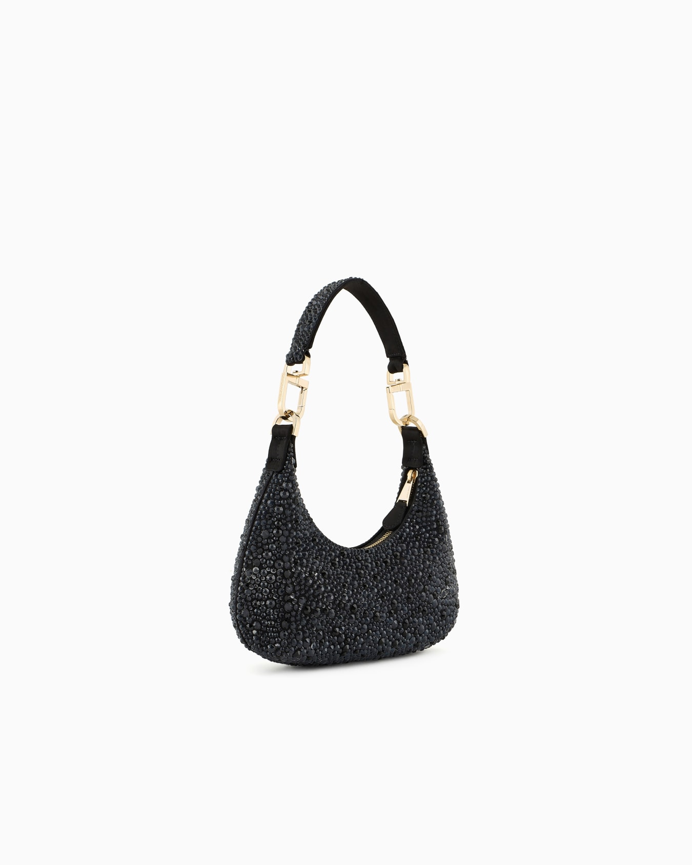 La Prima satin and rhinestone mini hobo bag Slide 1