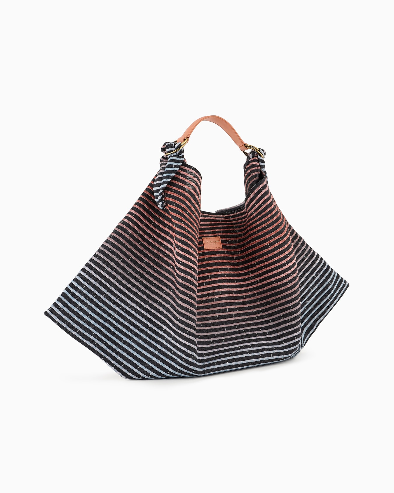 Embroidered canvas shoulder bag Slide 1