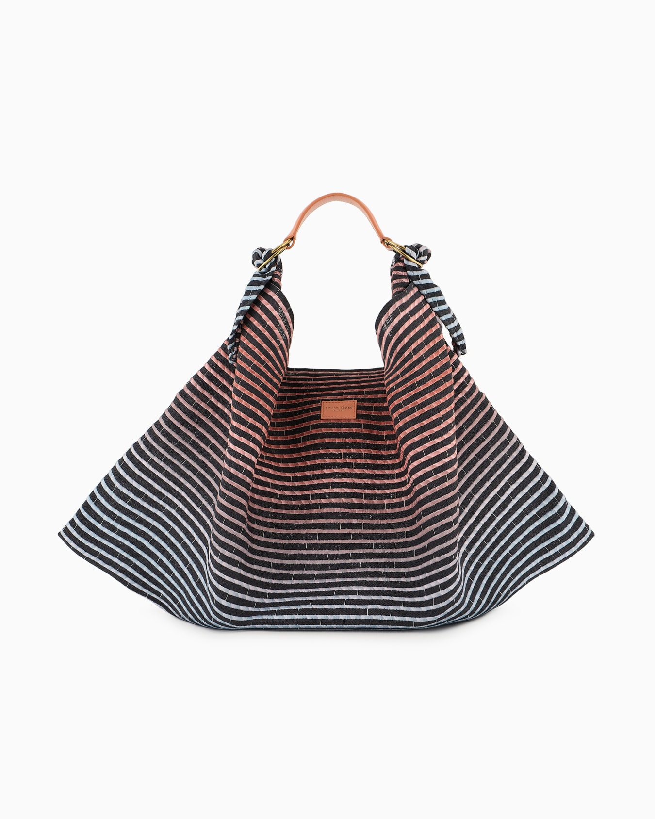 Embroidered canvas shoulder bag Slide 0