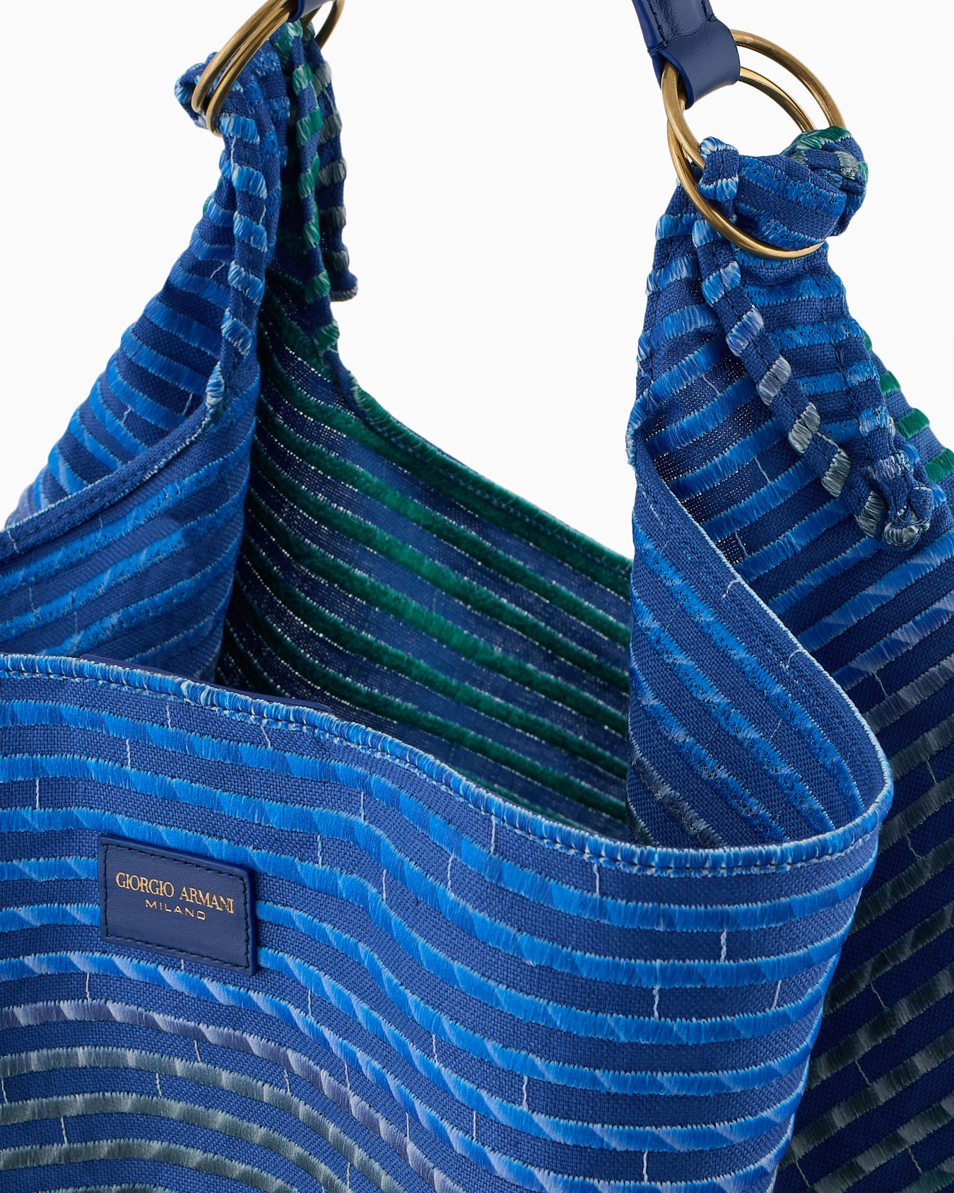 Bolso para colgar al hombro en lona bordada Diapositiva 4