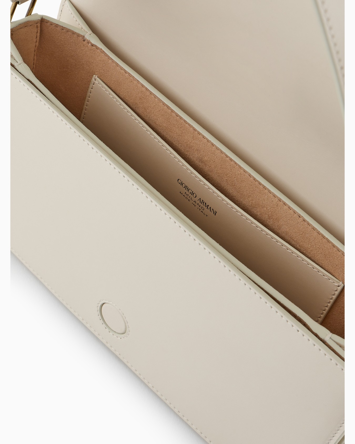 Polished leather baguette bag Slide 3