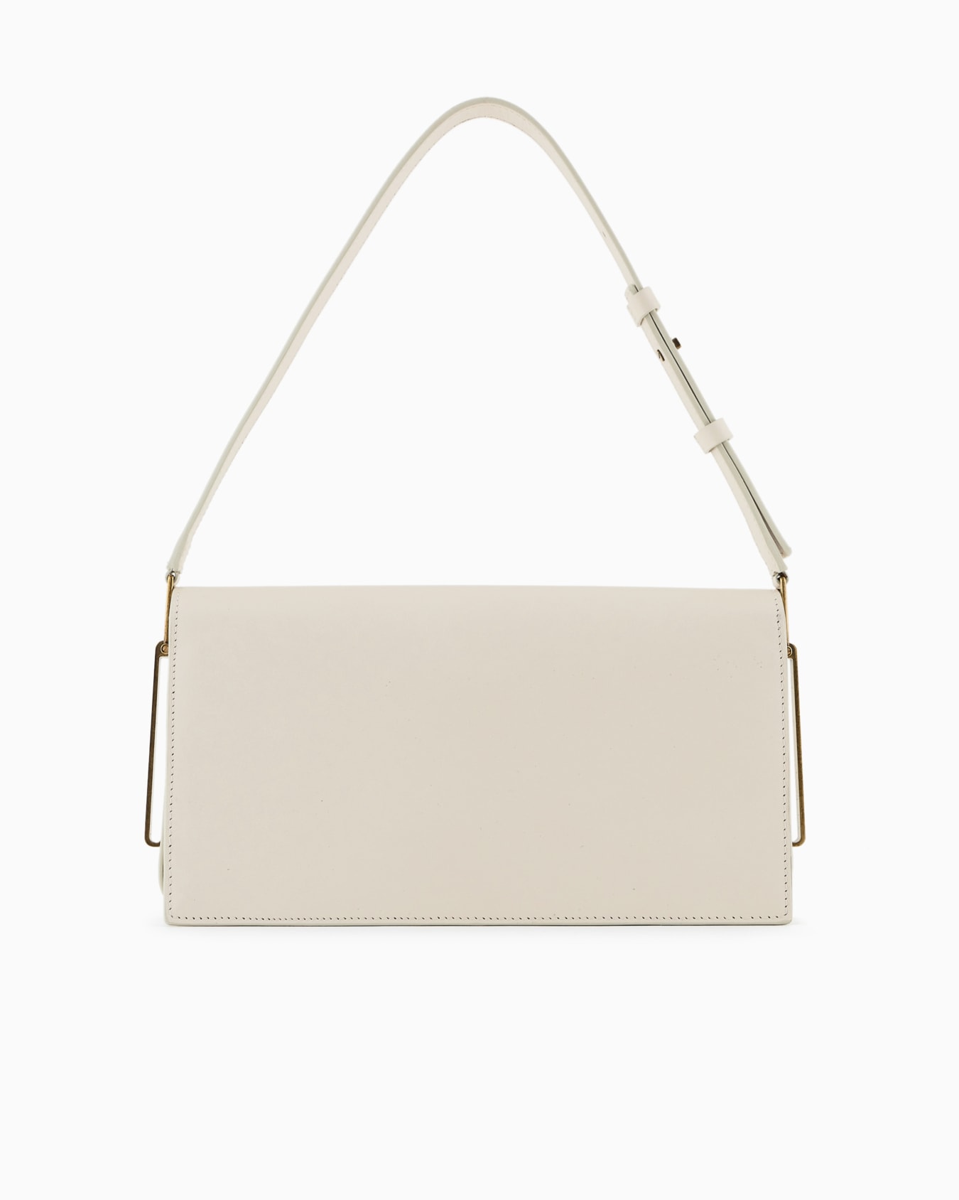 Polished leather baguette bag Slide 2