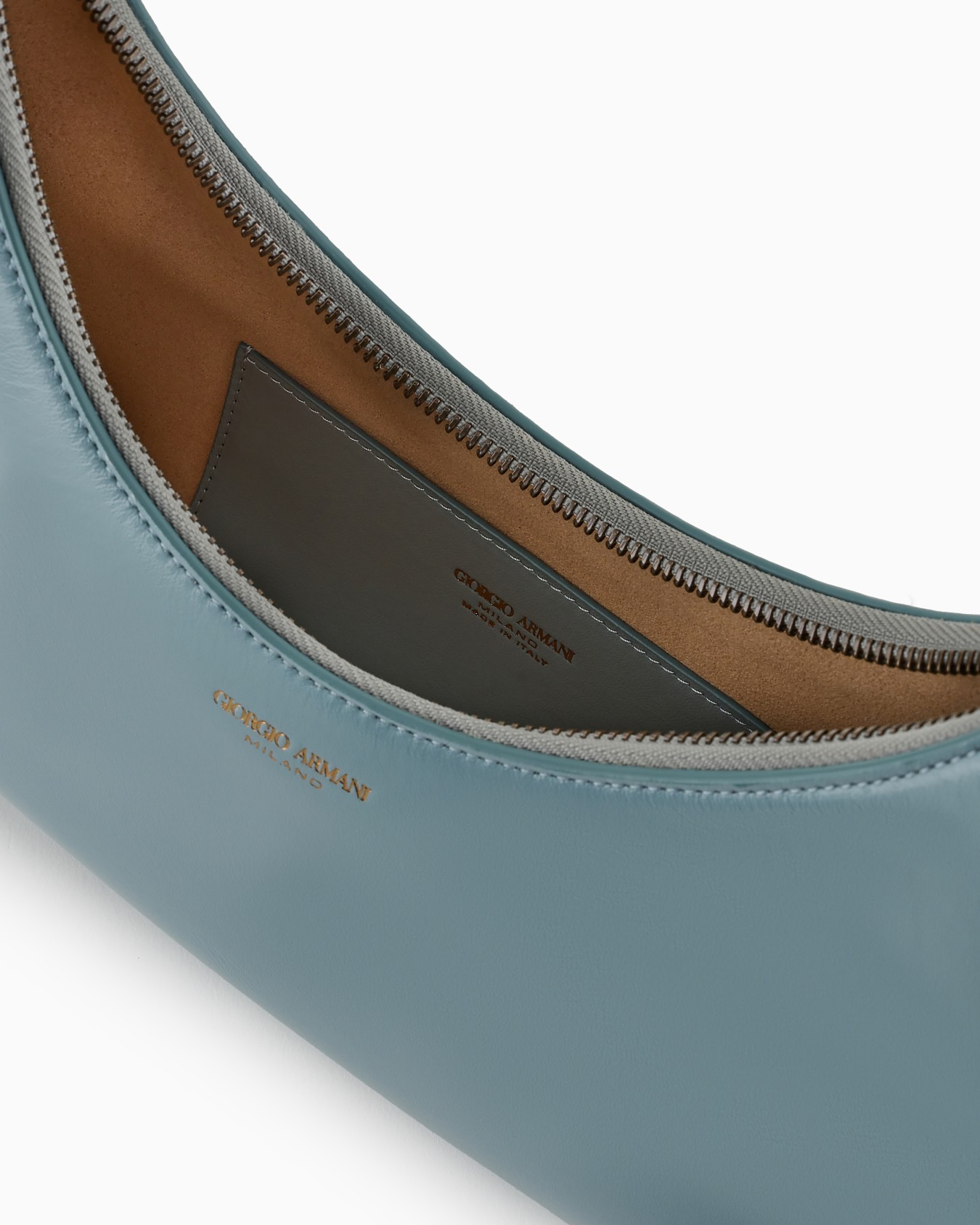 La Prima mini hobo bag in patent nappa leather Slide 3