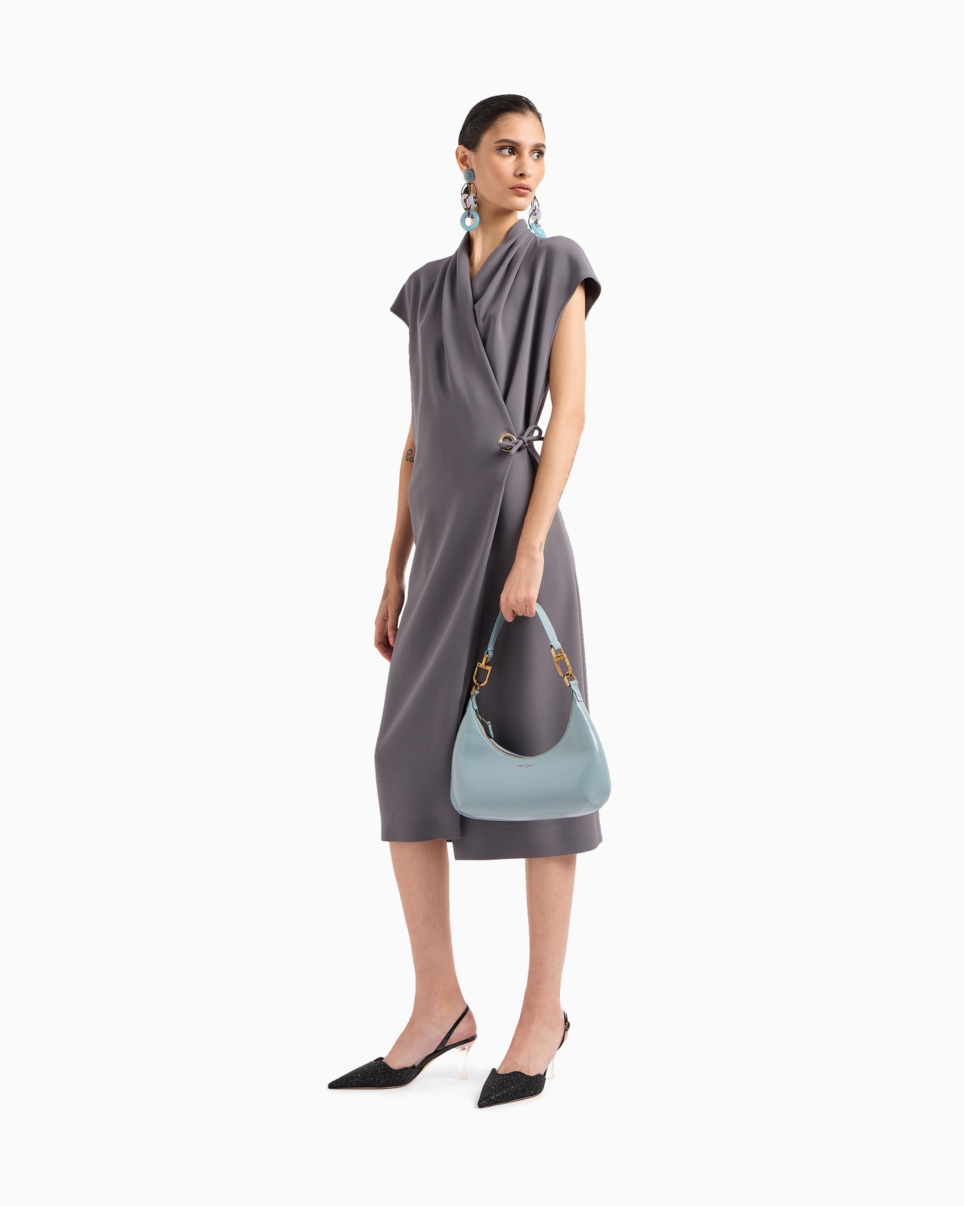 Hobo Bag la Prima im Mini-Format aus Lacknappaleder Folie 5