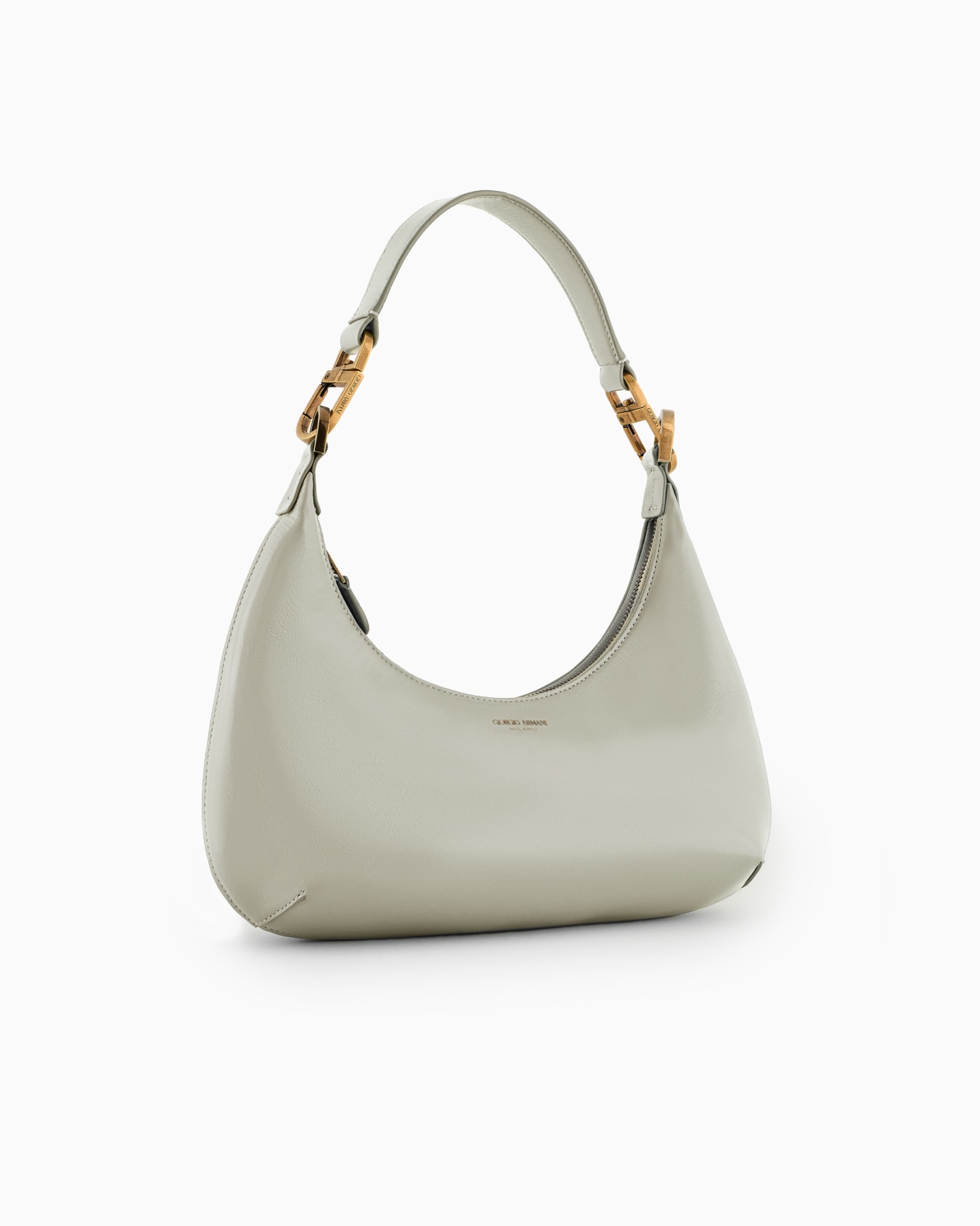 La Prima mini hobo bag in patent nappa leather Slide 1