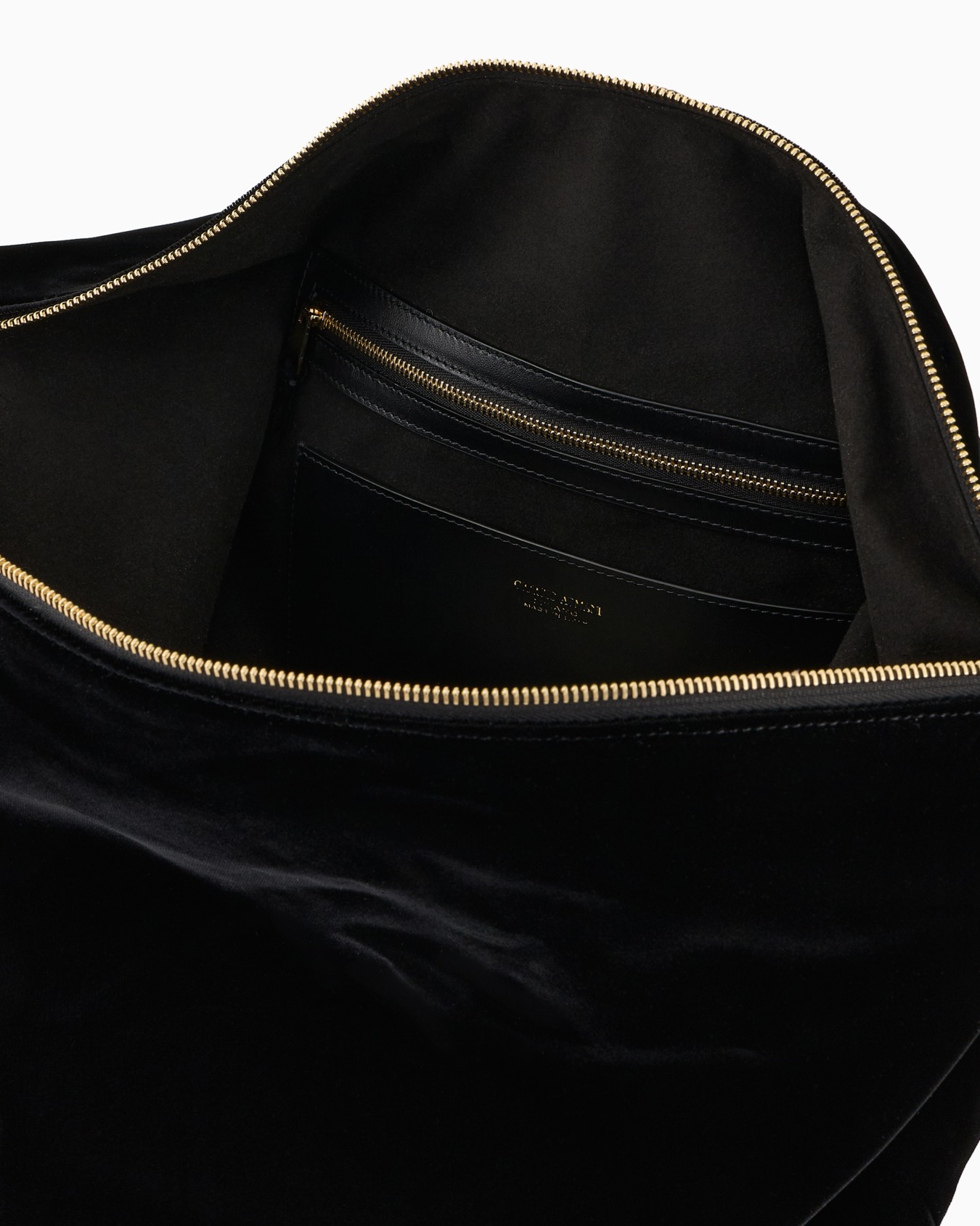 La Prima Soft large hobo bag in velvet Slide 3