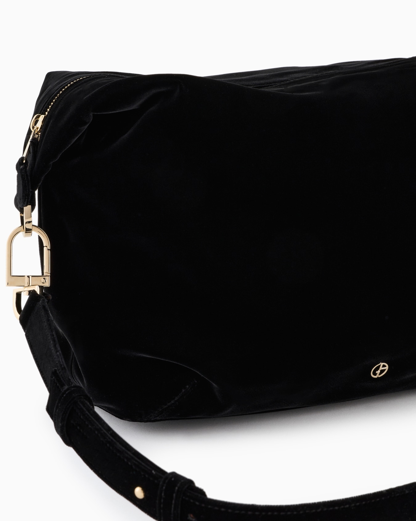 La Prima Soft large hobo bag in velvet Slide 4