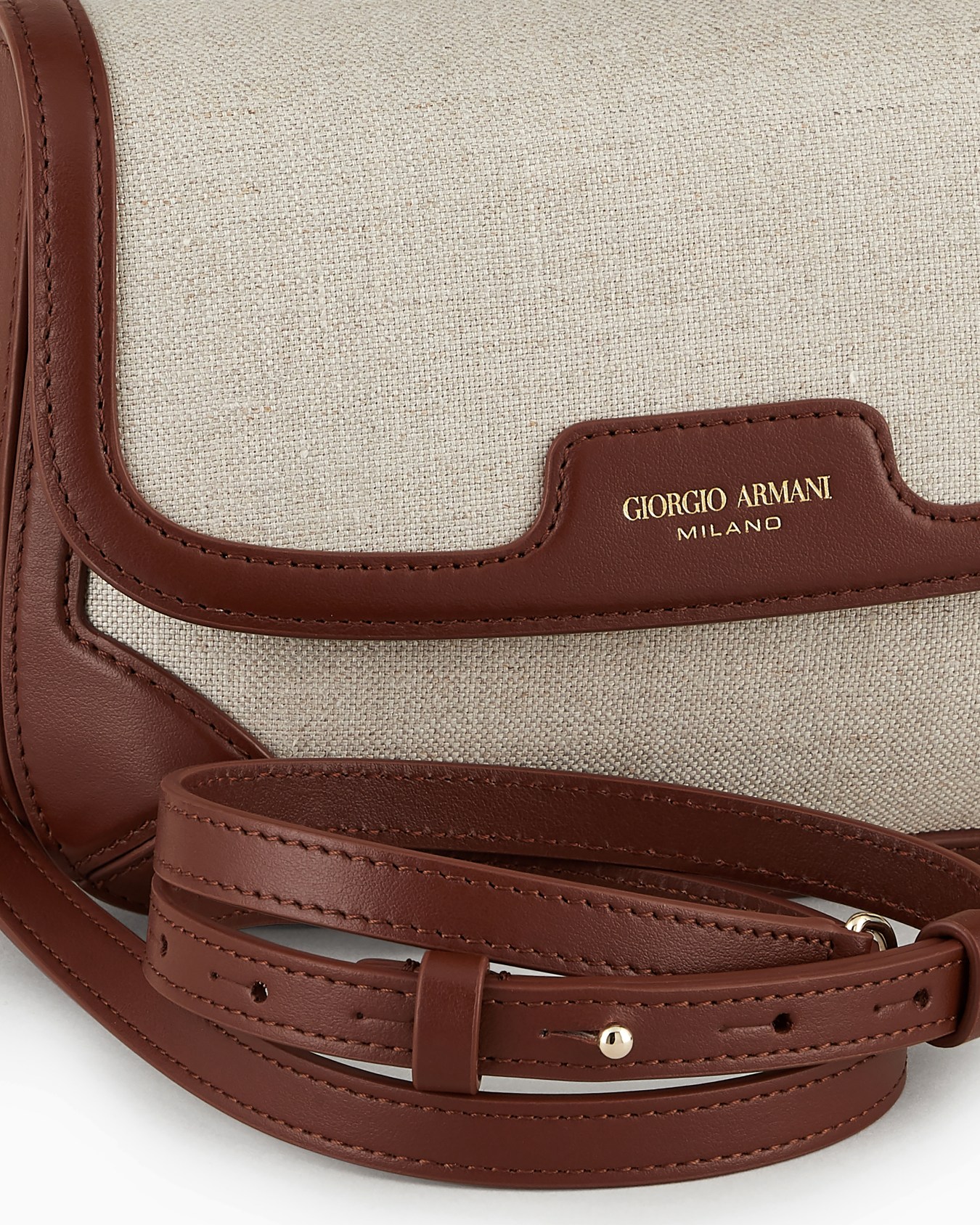Borsa piccola la Prima in canvas e pelle con tracolla Slide 4