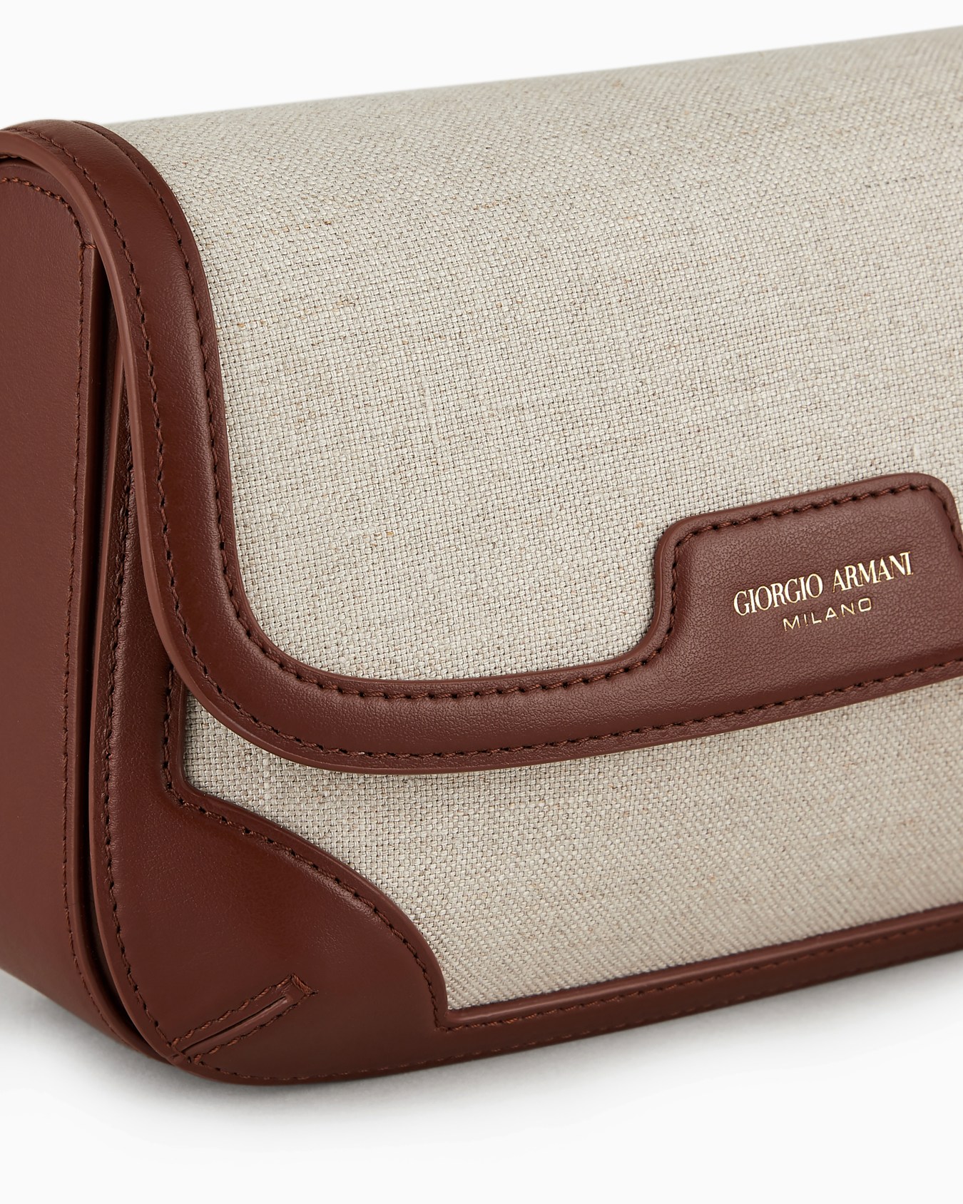 Borsa piccola la Prima in canvas e pelle con tracolla Slide 5