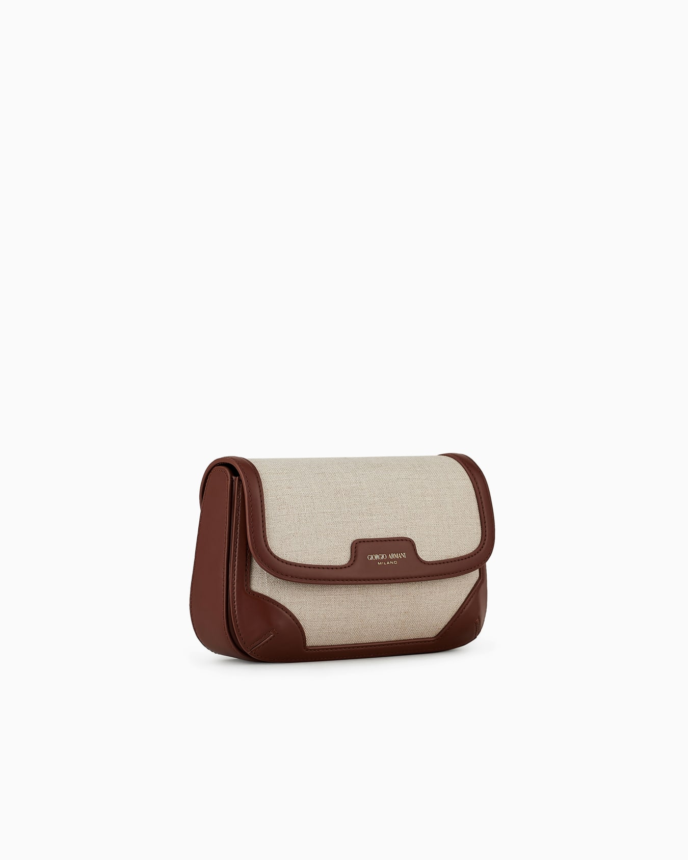 Borsa piccola la Prima in canvas e pelle con tracolla Slide 1