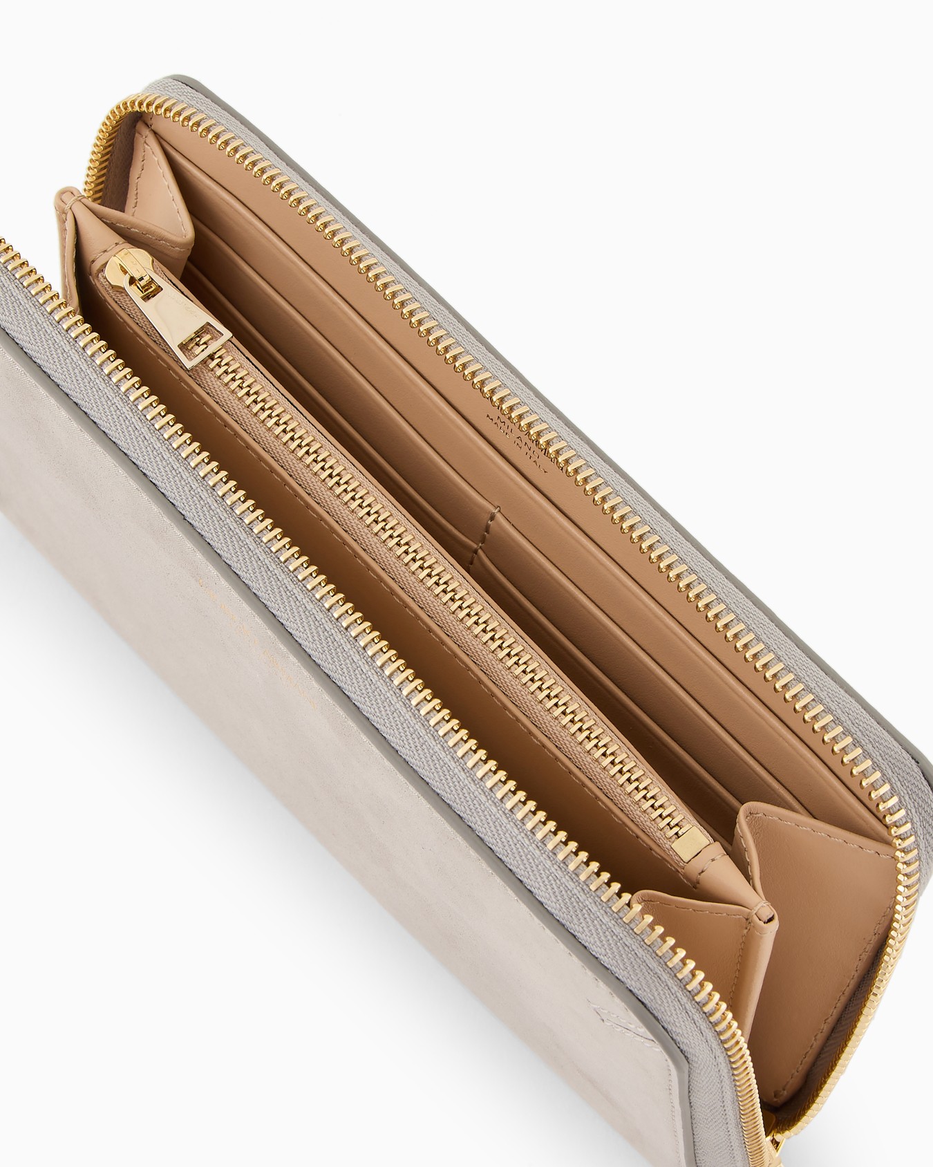 La Prima wraparound-zip wallet in glossy nubuck Slide 2