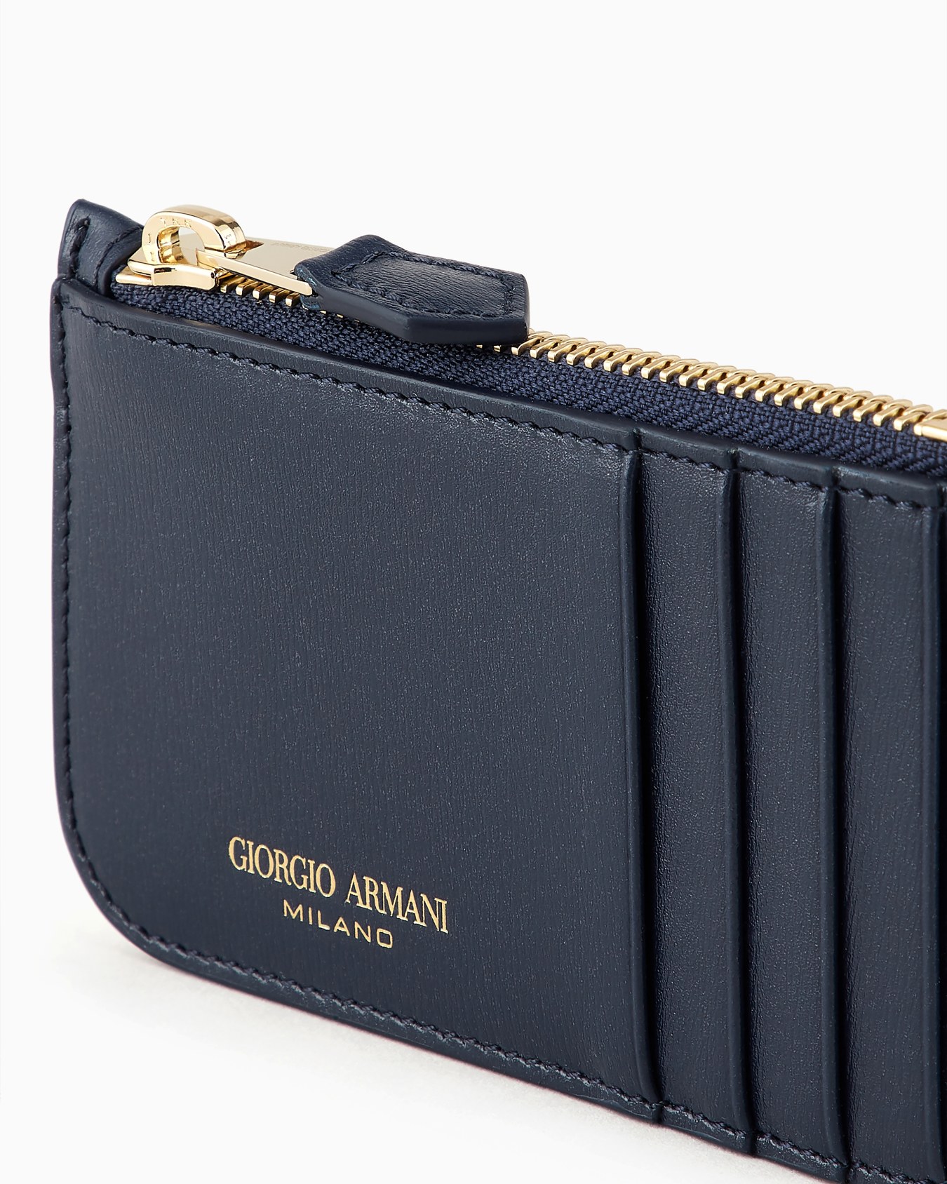 Zipped palmellato leather la Prima card holder Slide 3