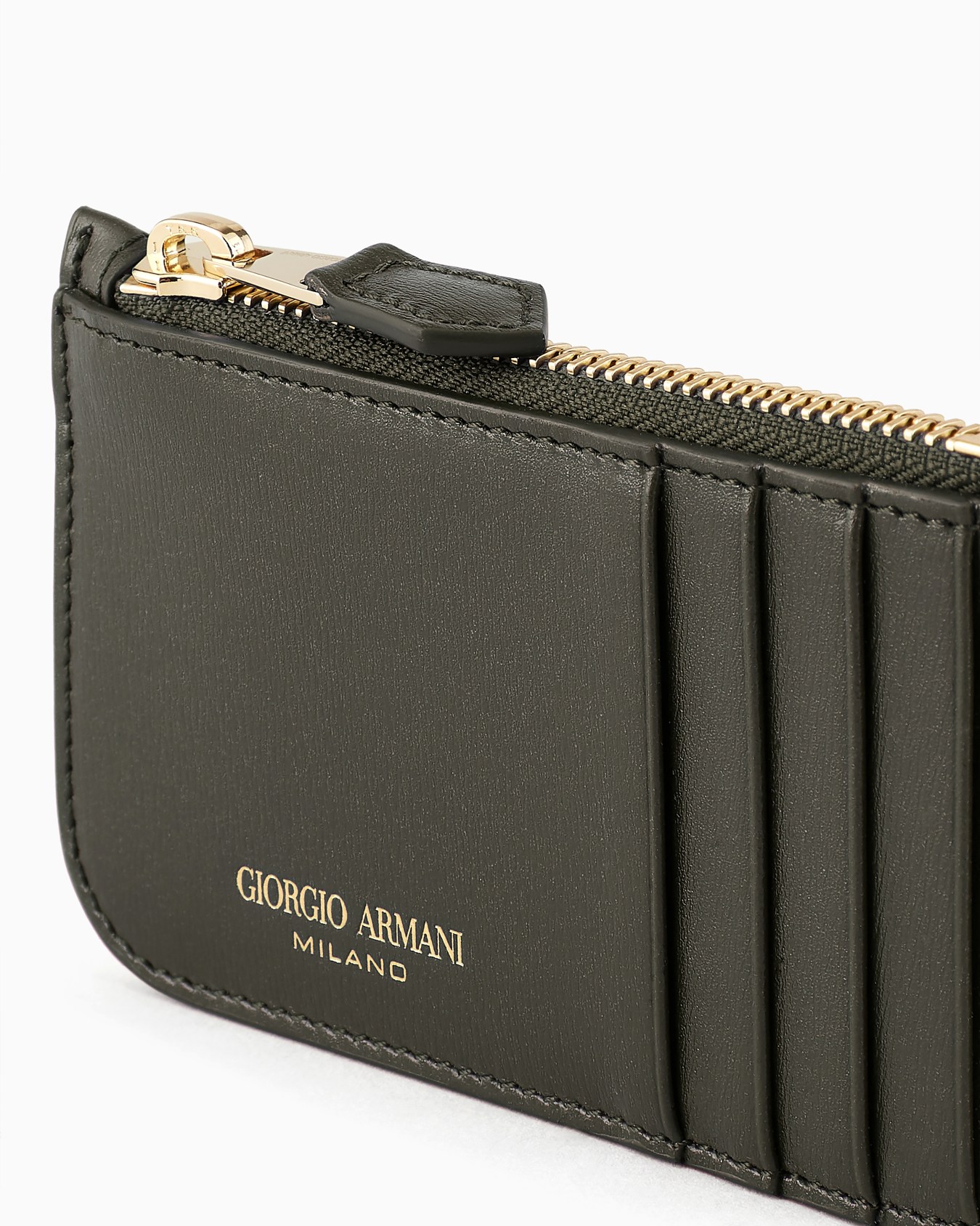 Zipped palmellato leather la Prima card holder Slide 3