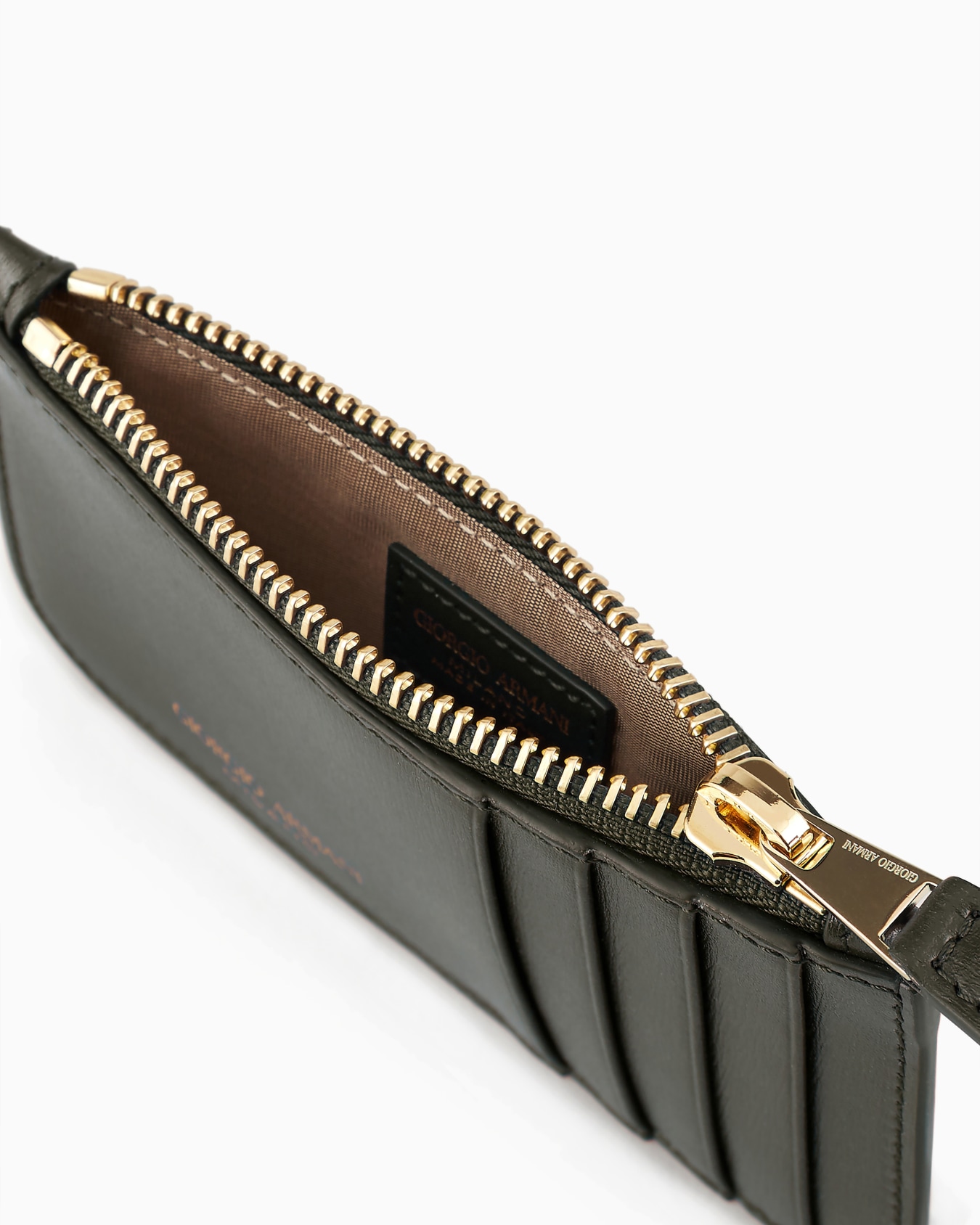 Zipped palmellato leather la Prima card holder Slide 2